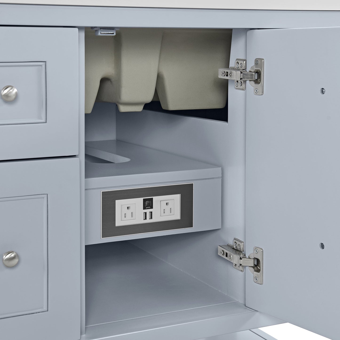 
                  
                    Breckenridge 36" Single Vanity in Serenity Blue Single Bathroom Vanity James Martin Vanities 
                  
                