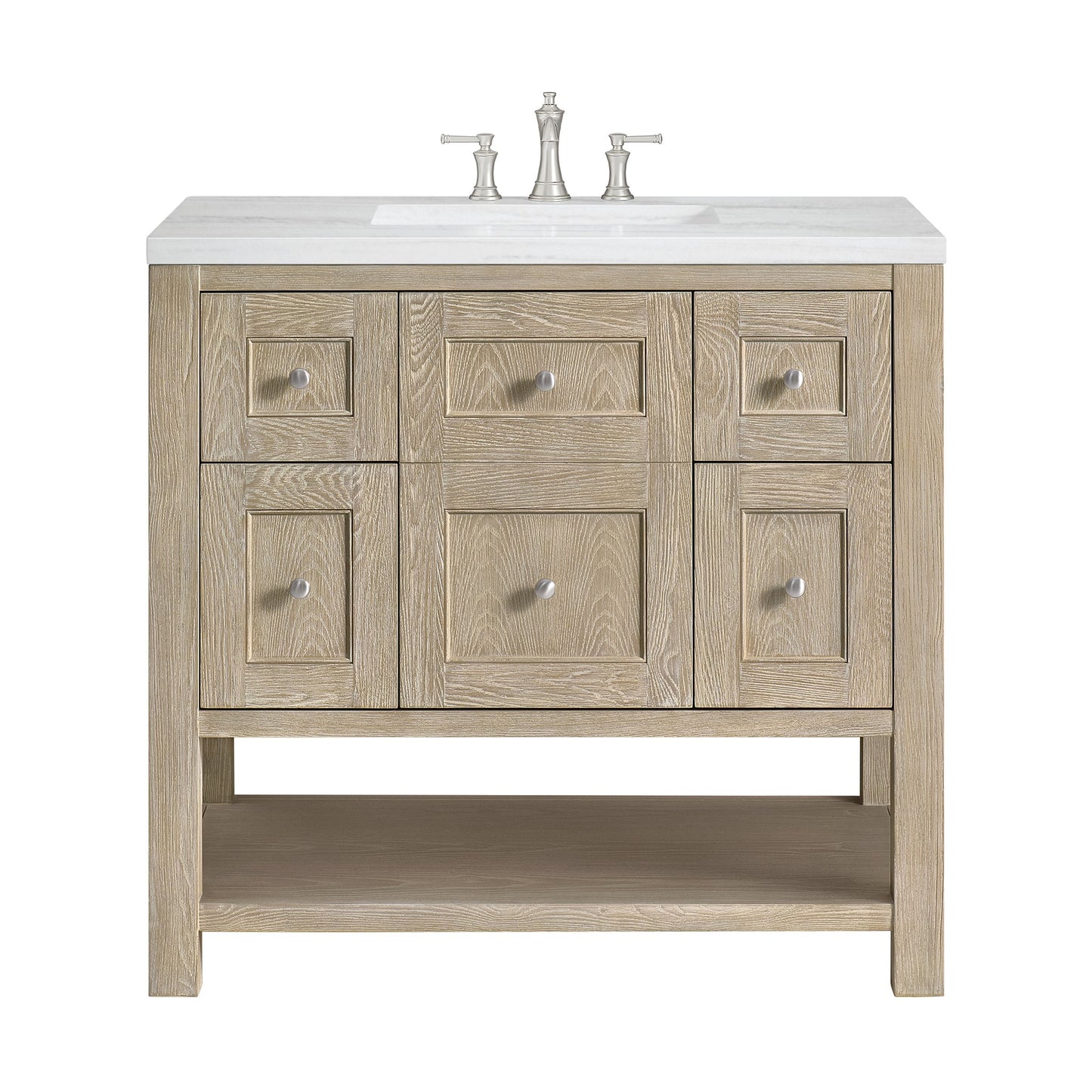 
                  
                    Breckenridge 36" Single Vanity in Whitewashed Oak Single Bathroom Vanity James Martin Vanities 
                  
                