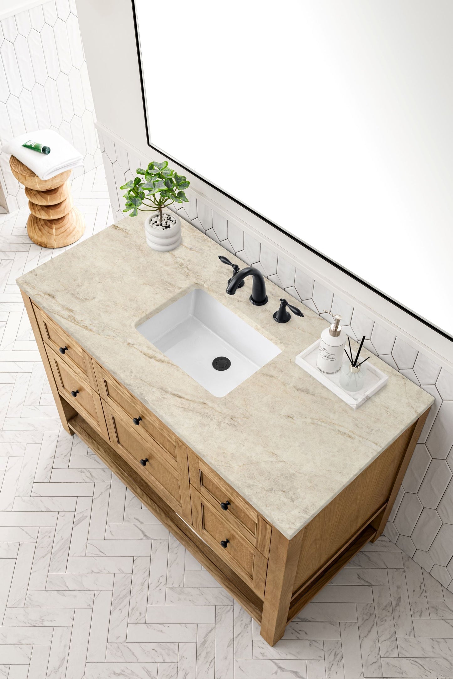 
                  
                    Breckenridge 48" Single Vanity in Light Natural Oak Single Bathroom Vanity James Martin Vanities Tajnar Eclos 
                  
                