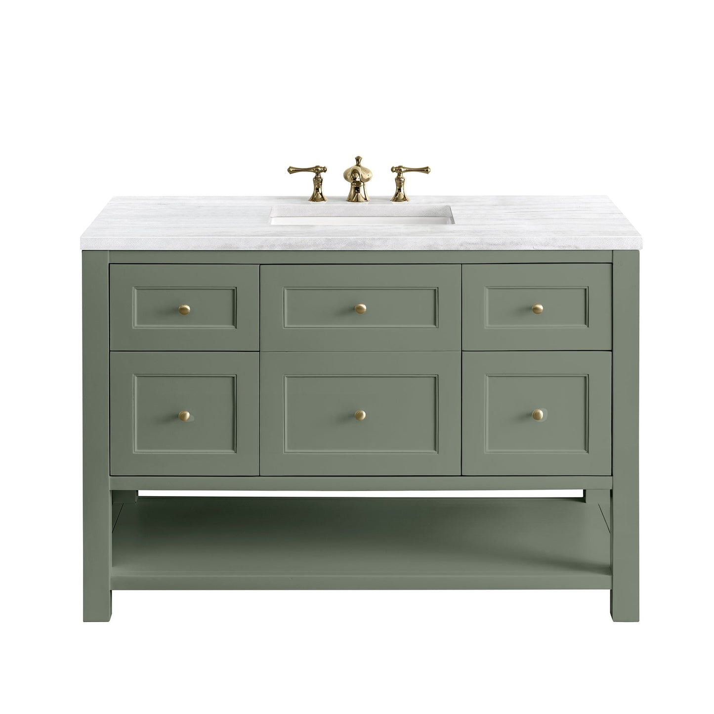 
                  
                    Breckenridge 48" Single Vanity in Smokey Celadon Single Bathroom Vanity James Martin Vanities 
                  
                