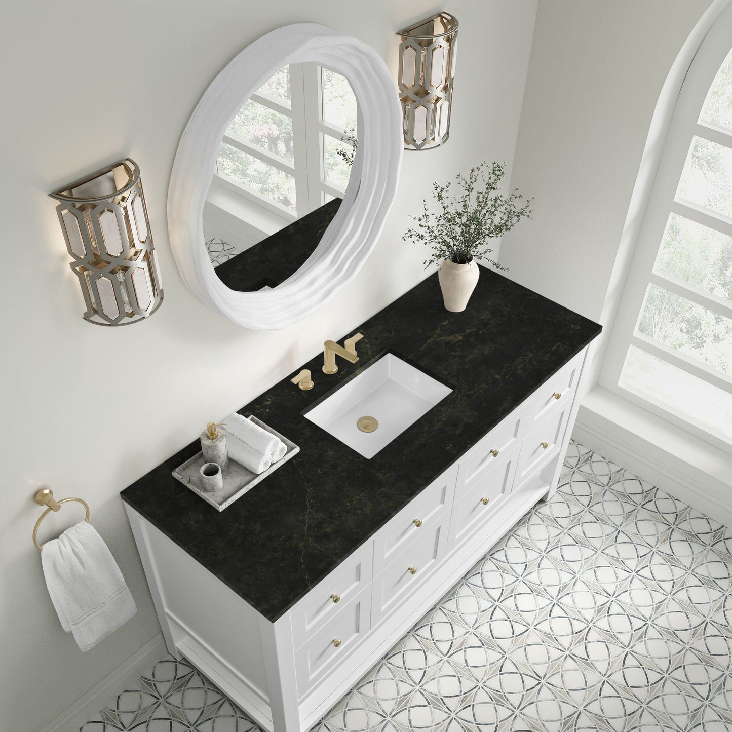 
                  
                    Breckenridge 60" Single Vanity in Bright White Single Bathroom Vanity James Martin Vanities Phantome Eclos 
                  
                