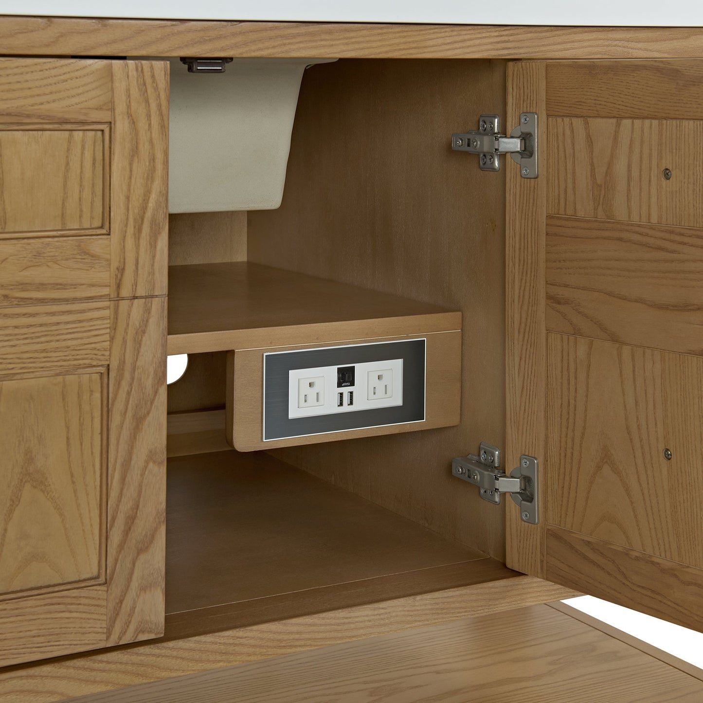 
                  
                    Breckenridge 60" Single Vanity in Light Natural Oak Single Bathroom Vanity James Martin Vanities 
                  
                