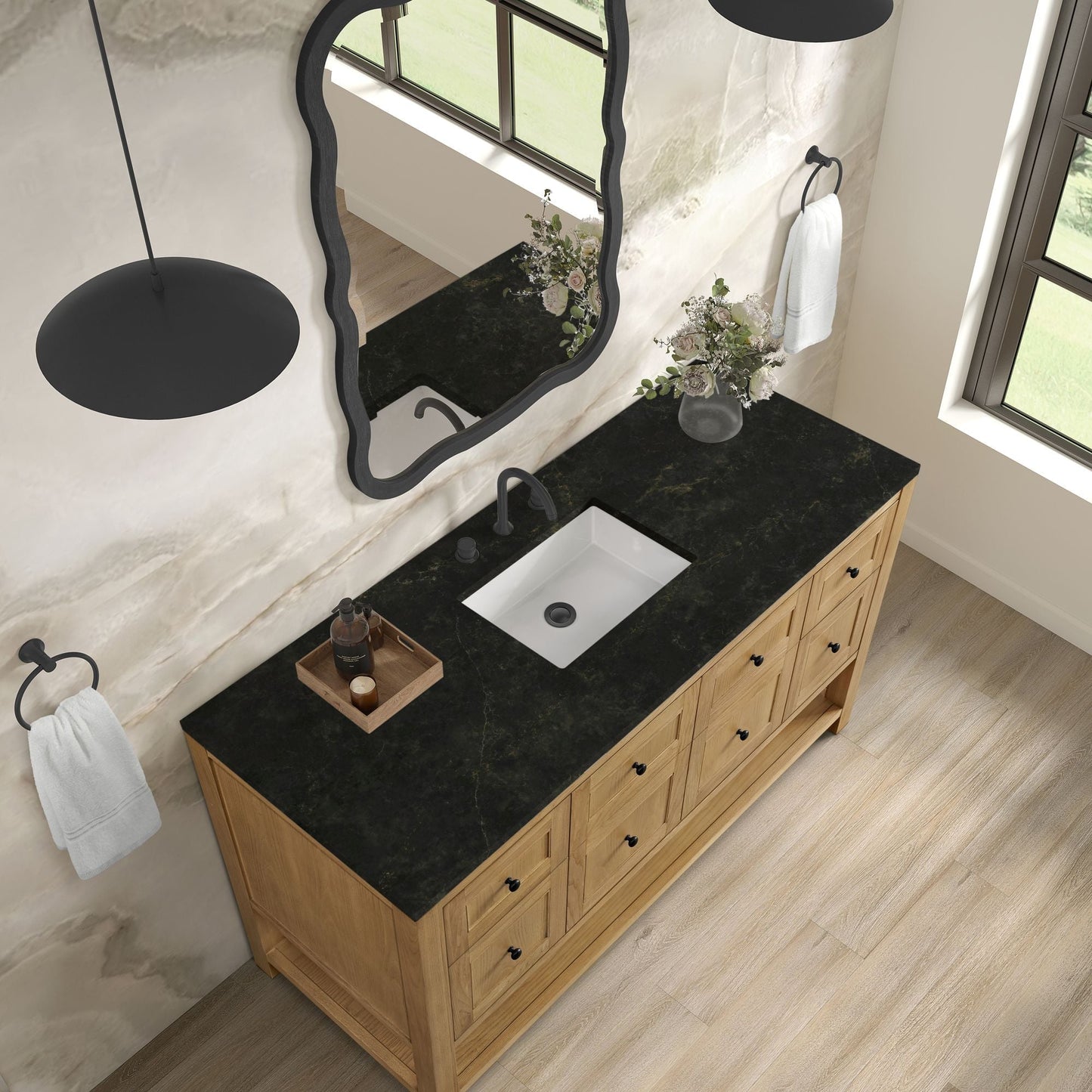 
                  
                    Breckenridge 60" Single Vanity in Light Natural Oak Single Bathroom Vanity James Martin Vanities Phantome Eclos 
                  
                