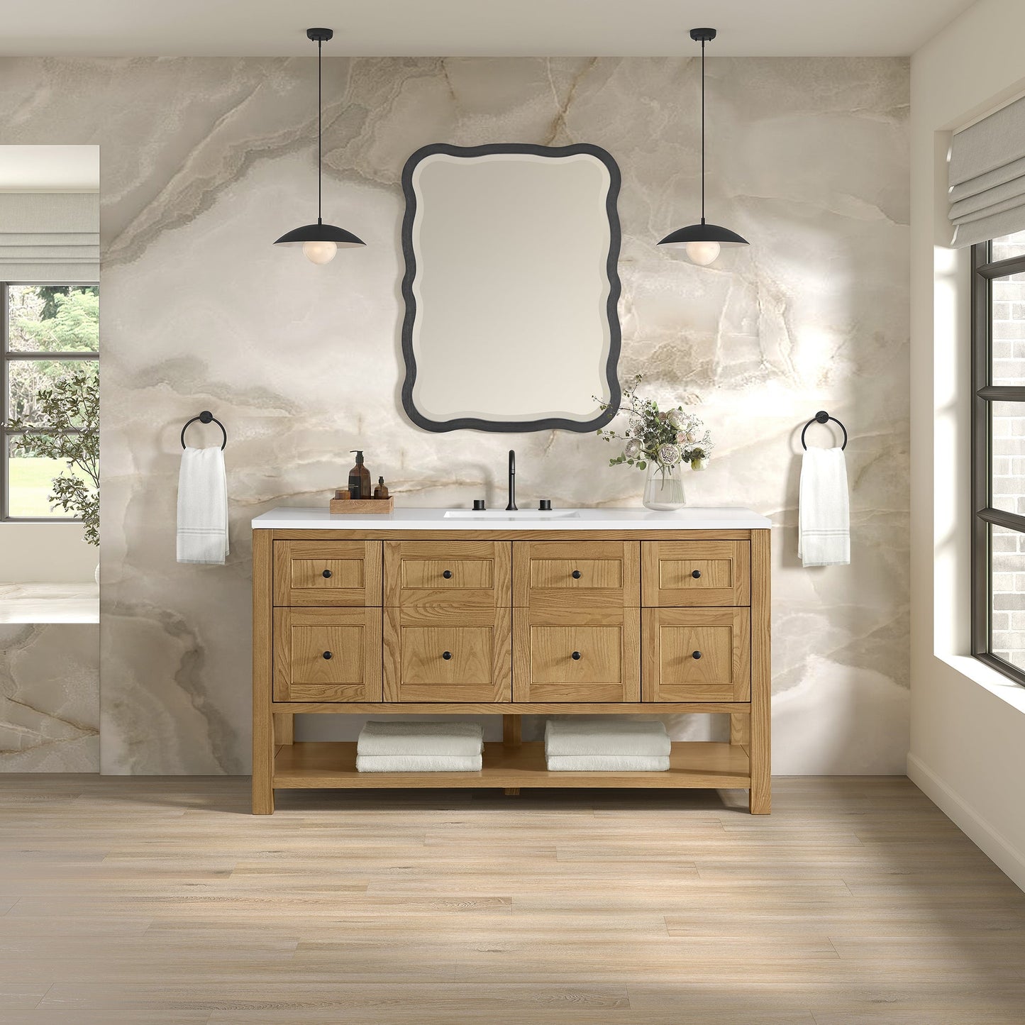 
                  
                    Breckenridge 60" Single Vanity in Light Natural Oak Single Bathroom Vanity James Martin Vanities Select a Top 
                  
                