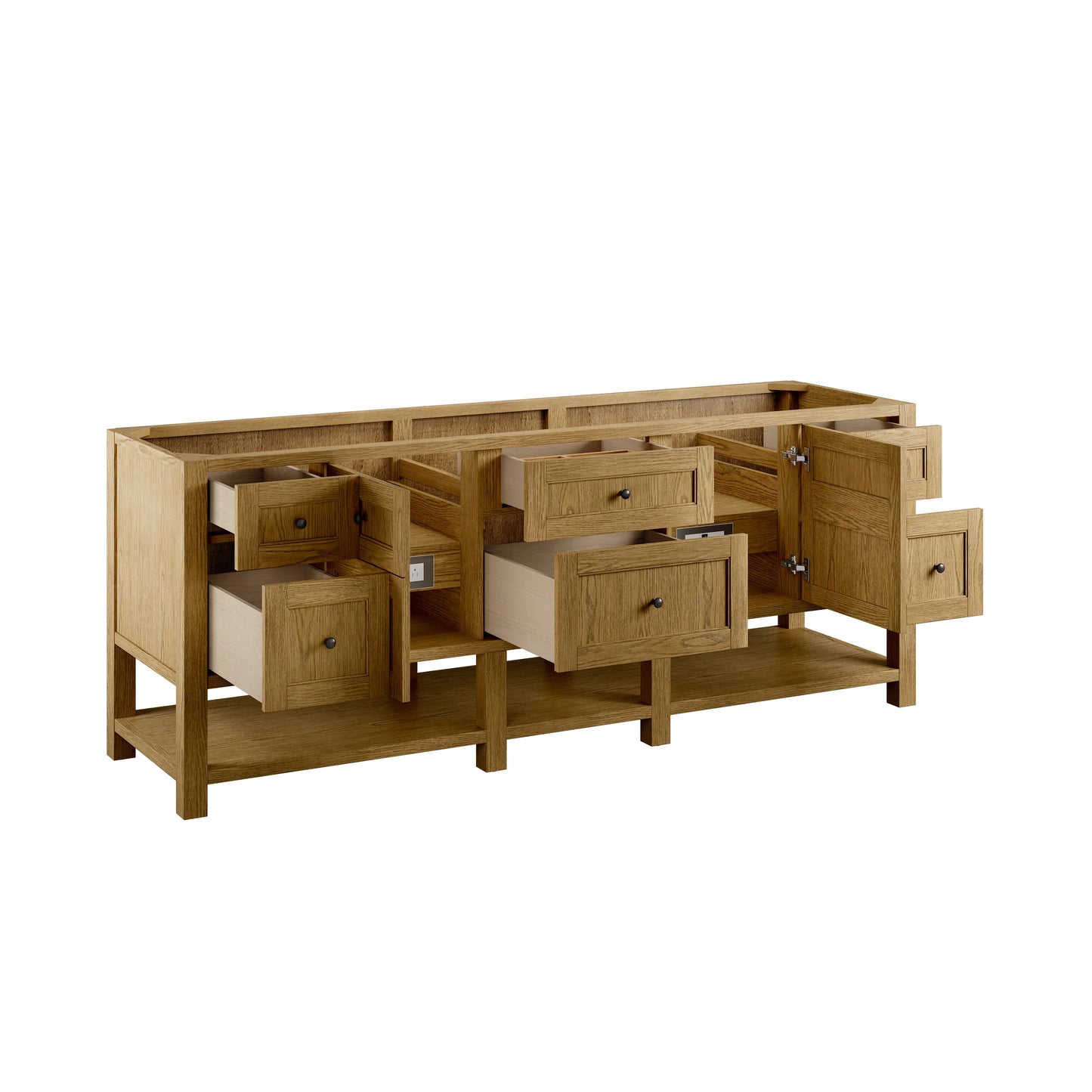 
                  
                    Breckenridge 84" Double Vanity in Light Natural Oak Double Bathroom Vanity James Martin Vanities 
                  
                