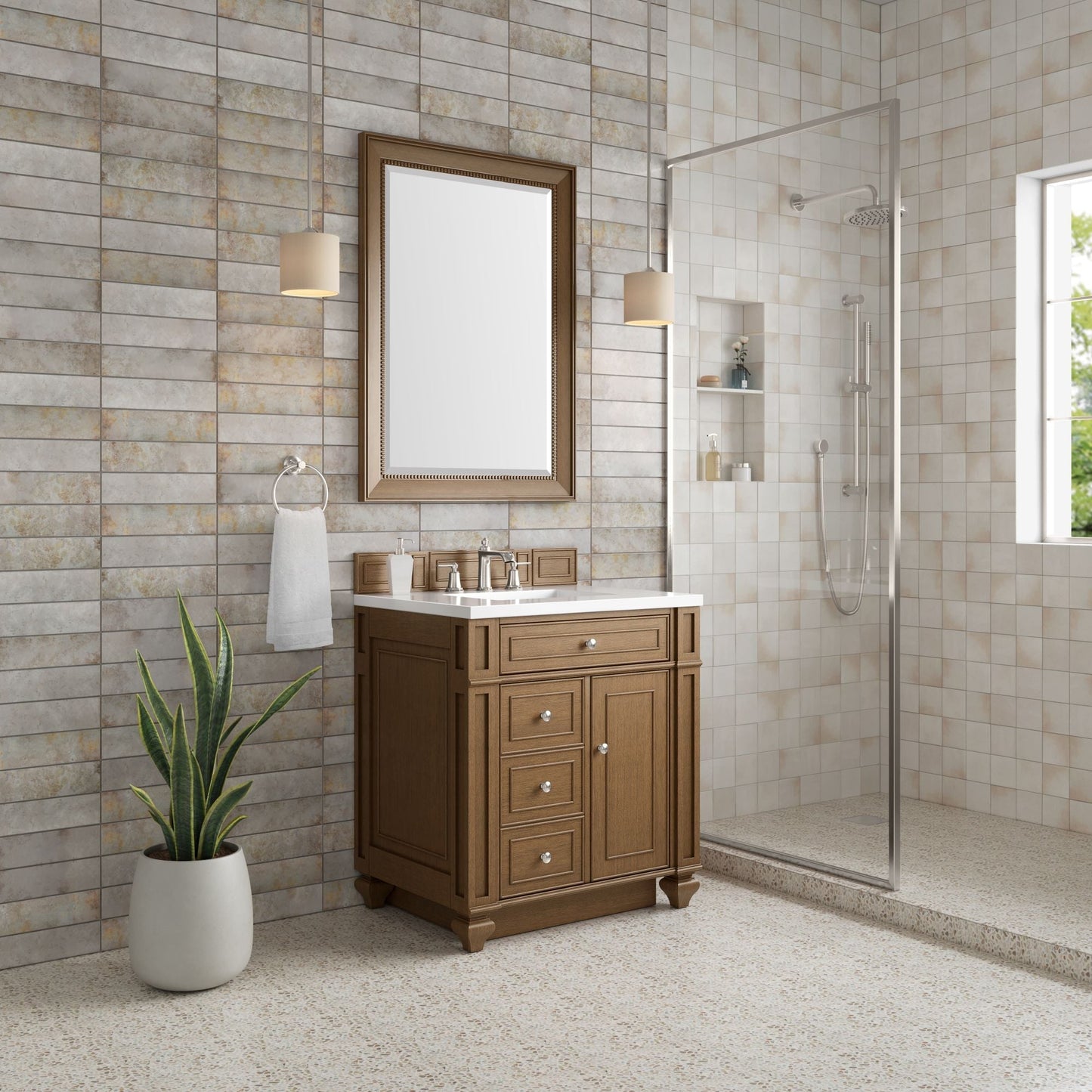 
                  
                    Bristol 30" Single Vanity in Saddle Brown Single Bathroom Vanity James Martin Vanities 
                  
                