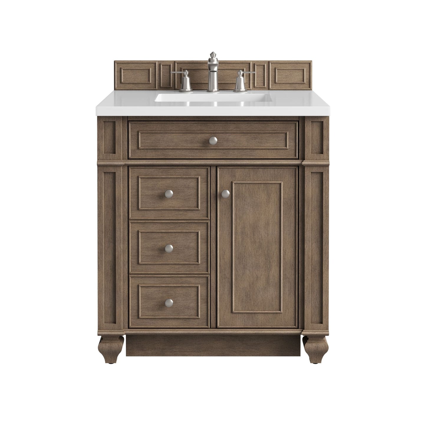 
                  
                    Bristol 30" Single Vanity in Whitewashed Walnut Single Bathroom Vanity James Martin Vanities 
                  
                