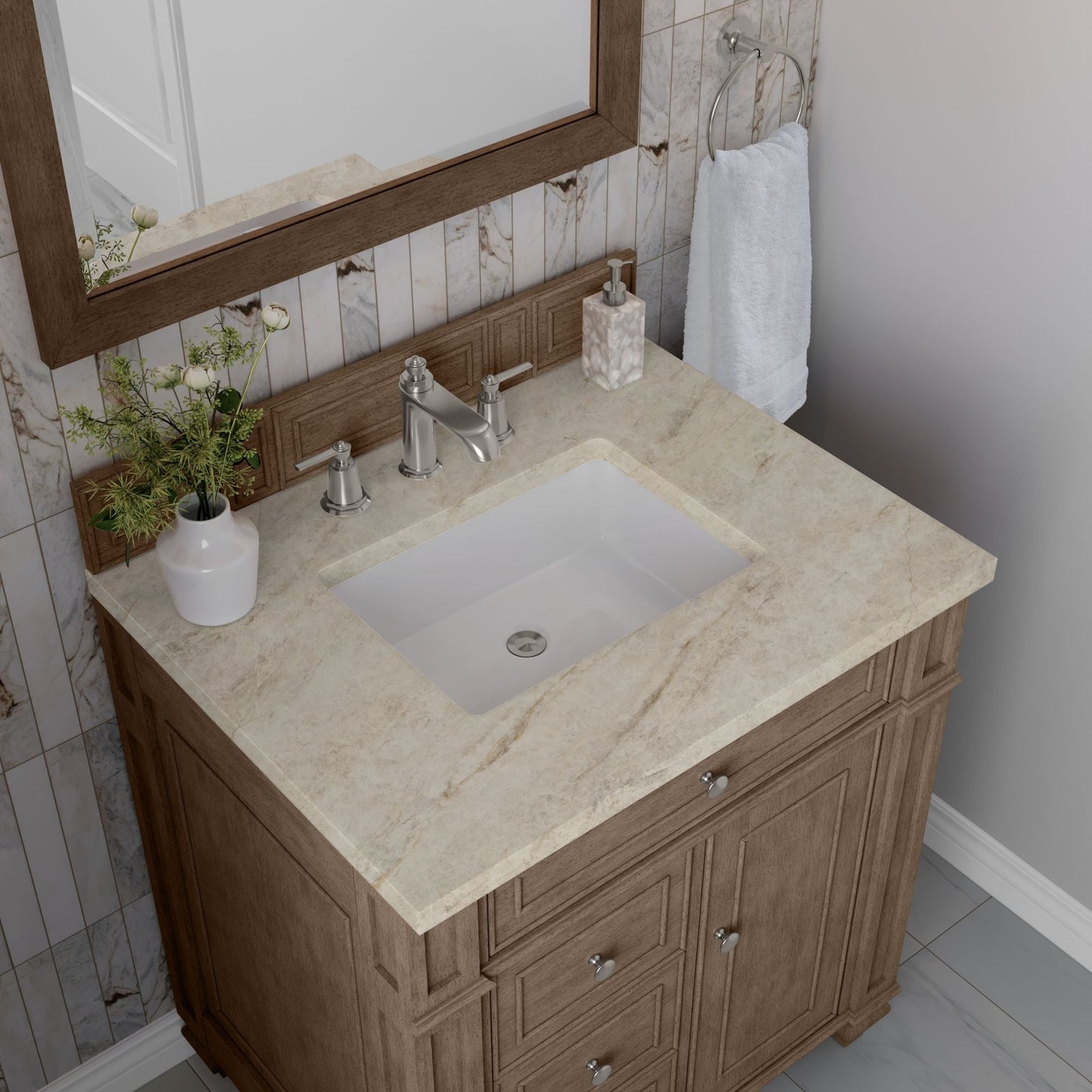 
                  
                    Bristol 30" Single Vanity in Whitewashed Walnut Single Bathroom Vanity James Martin Vanities Tajnar Eclos 
                  
                