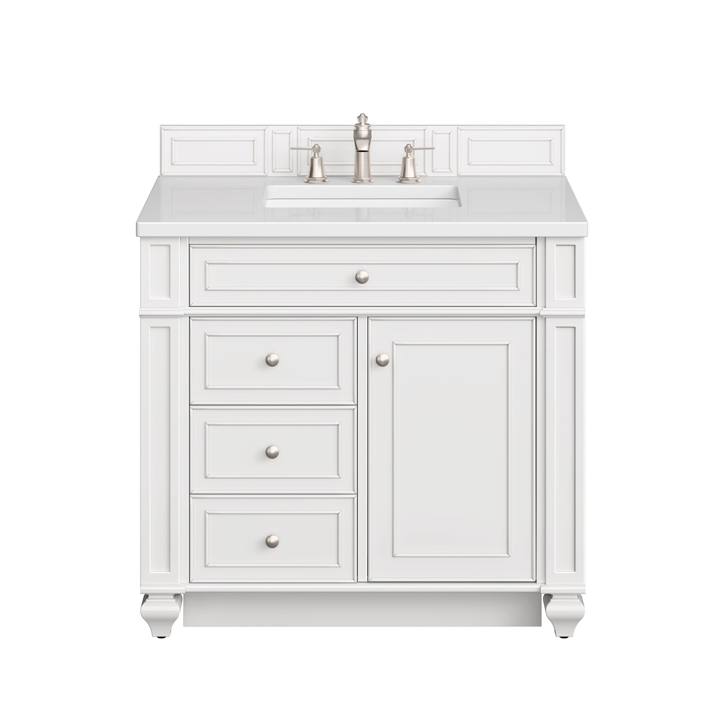 
                  
                    Bristol 36" Single Vanity in Bright White Single Bathroom Vanity James Martin Vanities 
                  
                