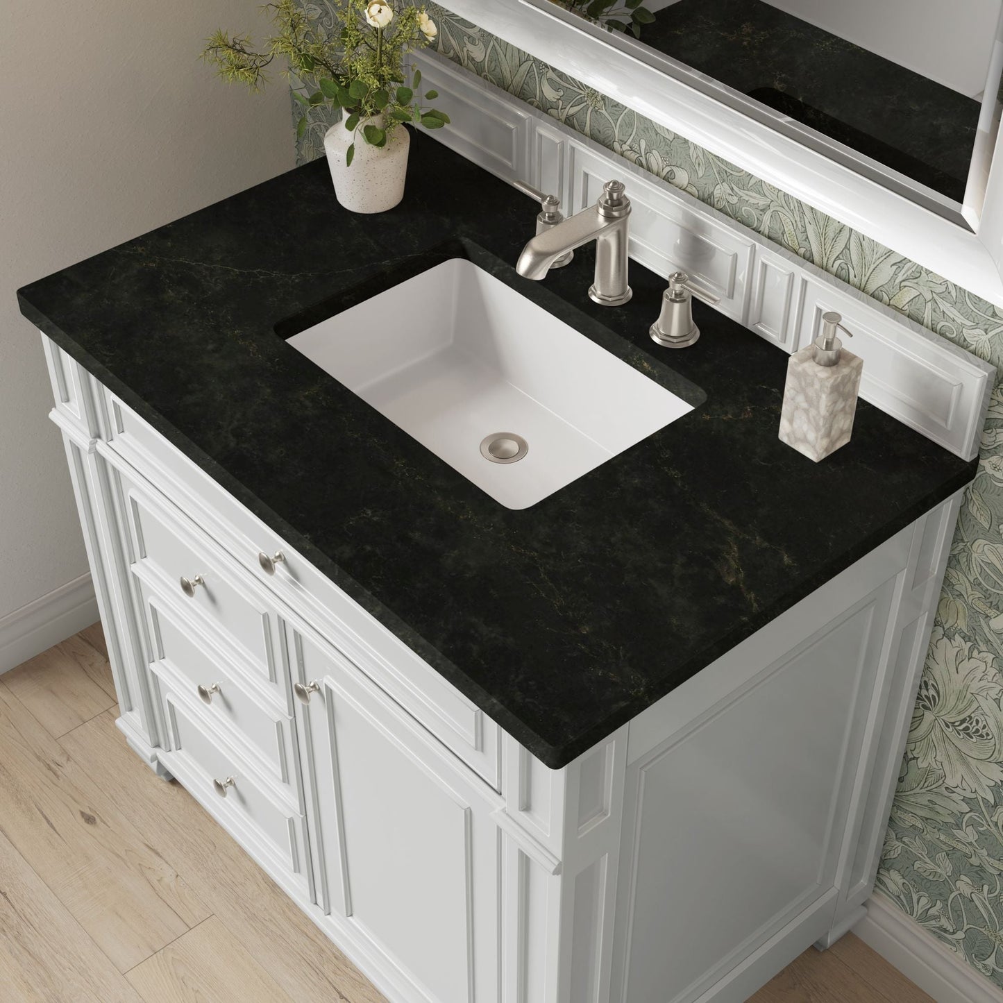 
                  
                    Bristol 36" Single Vanity in Bright White Single Bathroom Vanity James Martin Vanities Phantome Eclos 
                  
                