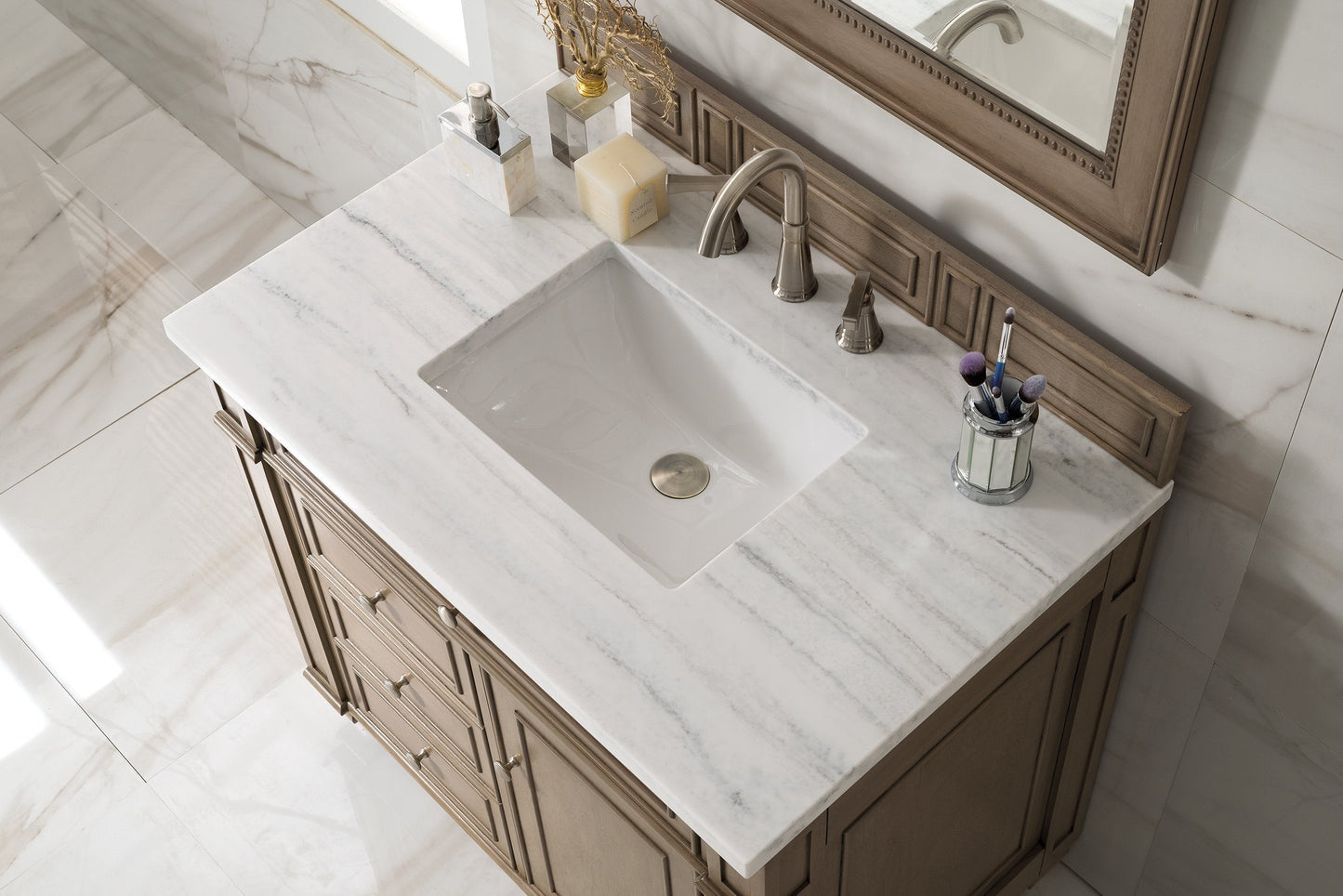 
                  
                    Bristol 36" Single Vanity in Whitewashed Walnut Single Bathroom Vanity James Martin Vanities 
                  
                