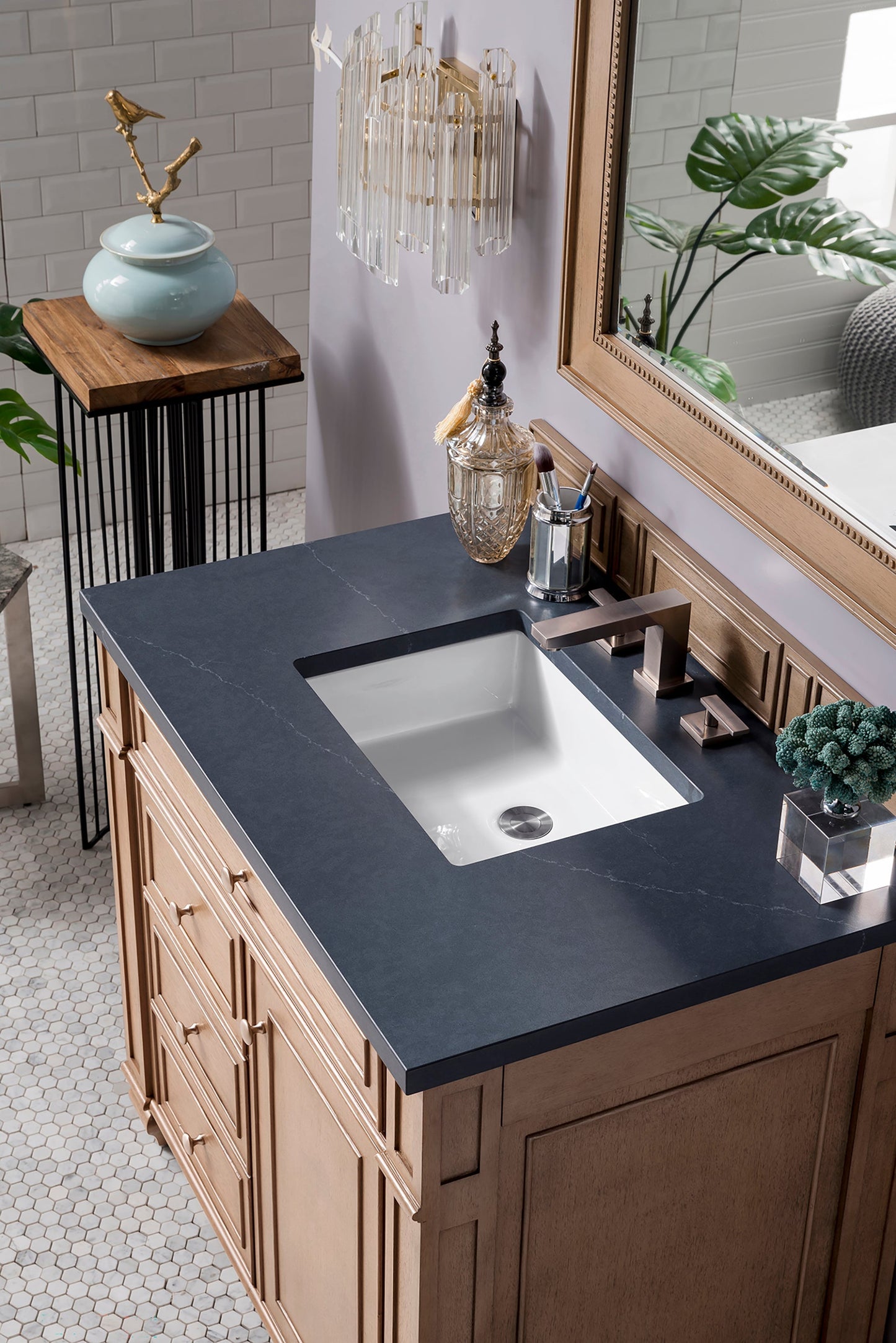 
                  
                    Bristol 36" Single Vanity in Whitewashed Walnut Single Bathroom Vanity James Martin Vanities Charcoal Soapstone Silestone 
                  
                