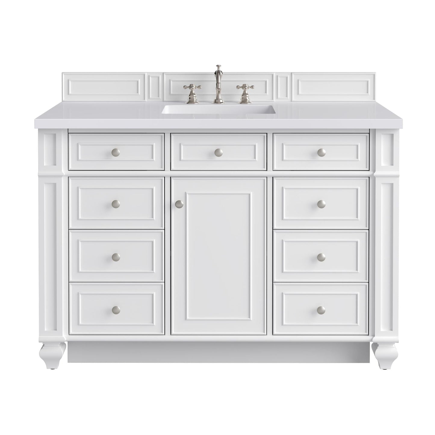 
                  
                    Bristol 48" Single Vanity in Bright White Single Bathroom Vanity James Martin Vanities 
                  
                