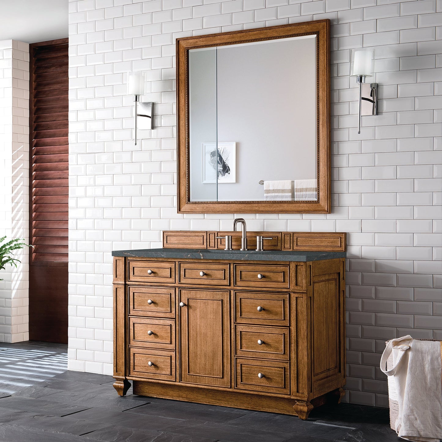 
                  
                    Bristol 48" Single Vanity in Saddle Brown Single Bathroom Vanity James Martin Vanities 
                  
                