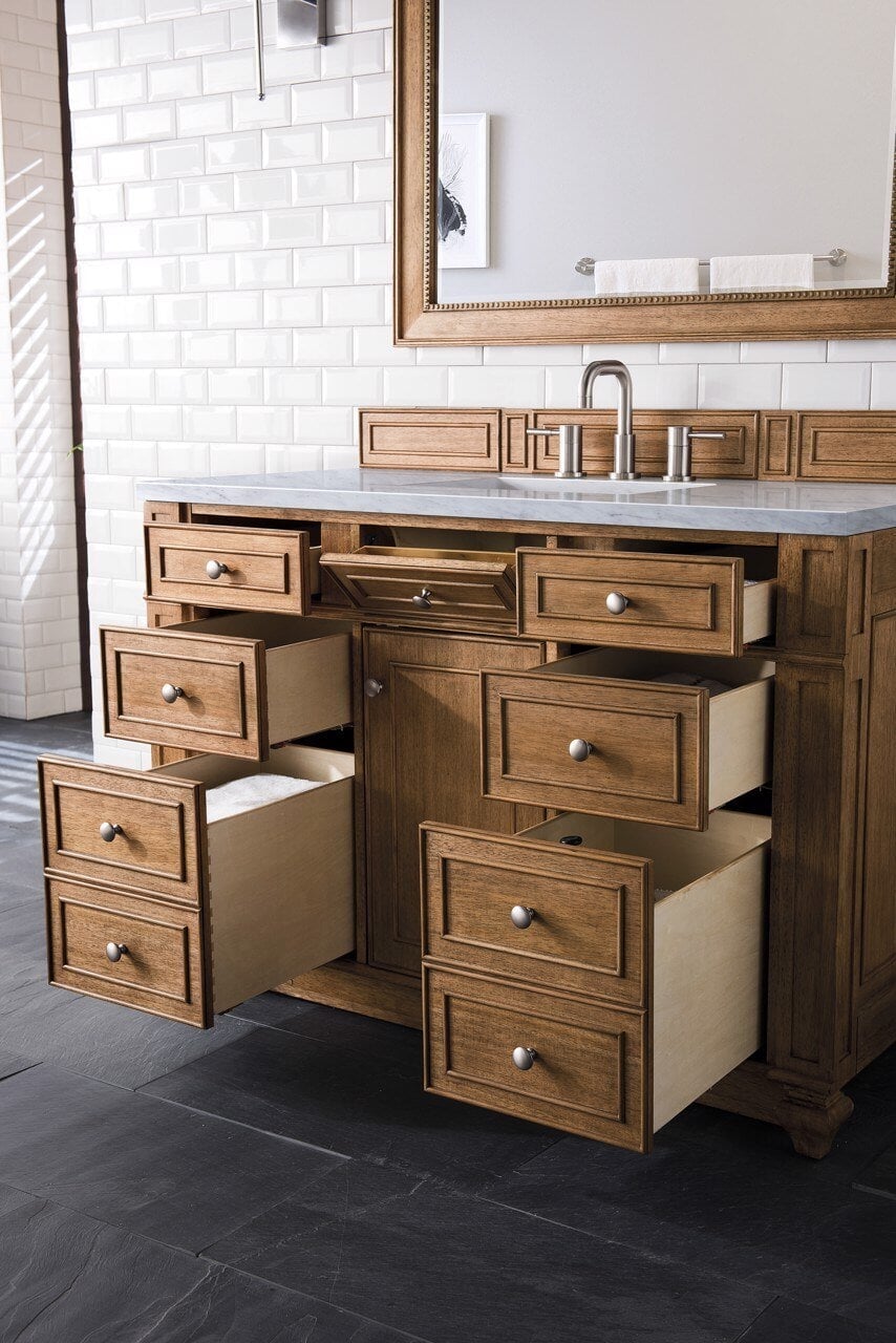 
                  
                    Bristol 48" Single Vanity in Saddle Brown Single Bathroom Vanity James Martin Vanities 
                  
                