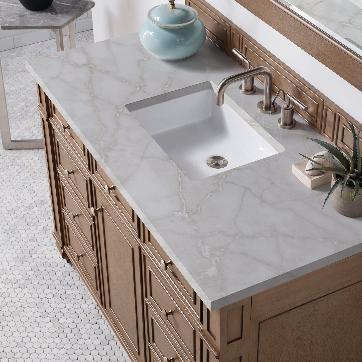 
                  
                    Bristol 48" Single Vanity in Whitewashed Walnut Single Bathroom Vanity James Martin Vanities 
                  
                