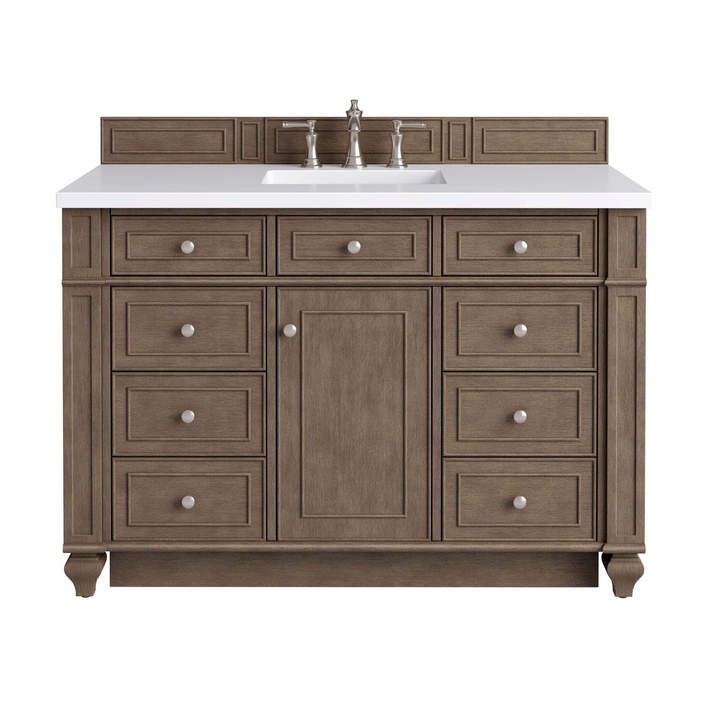 
                  
                    Bristol 48" Single Vanity in Whitewashed Walnut Single Bathroom Vanity James Martin Vanities 
                  
                