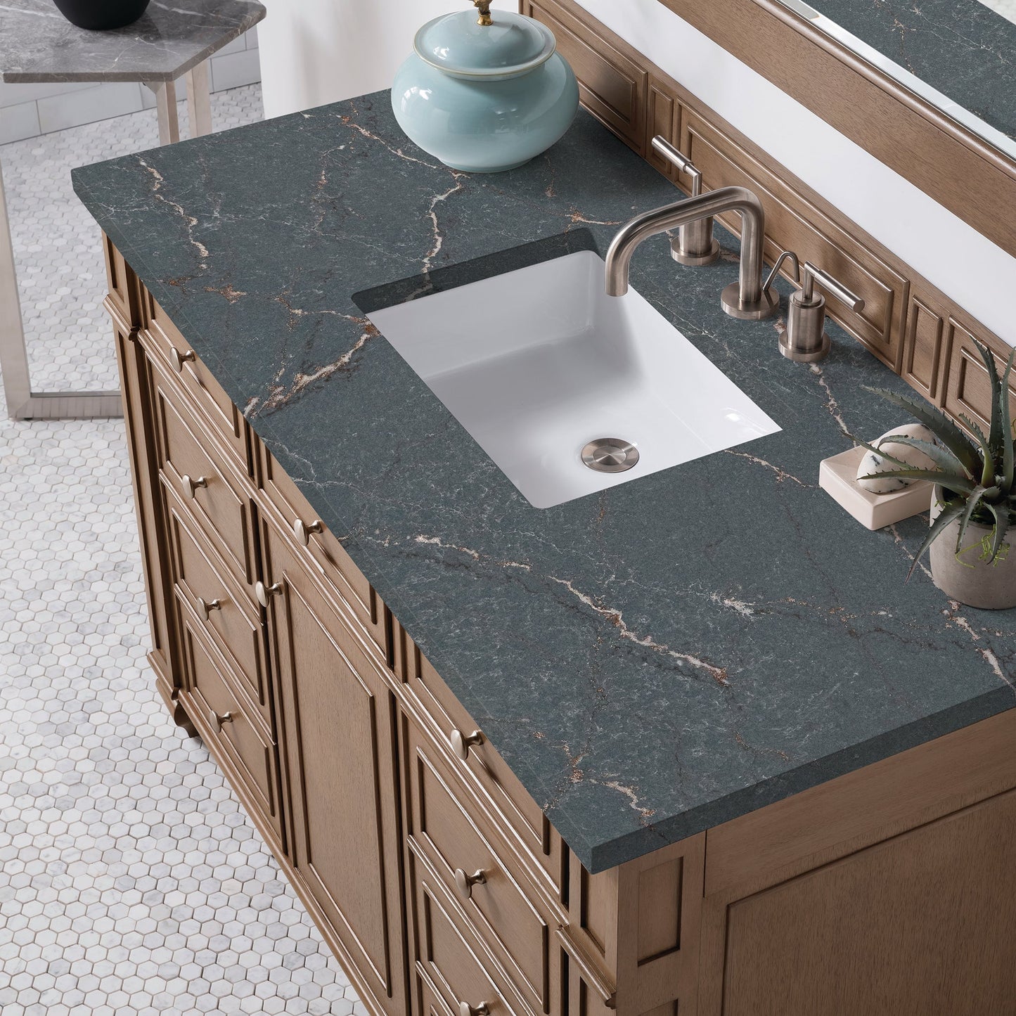 
                  
                    Bristol 48" Single Vanity in Whitewashed Walnut Single Bathroom Vanity James Martin Vanities 
                  
                