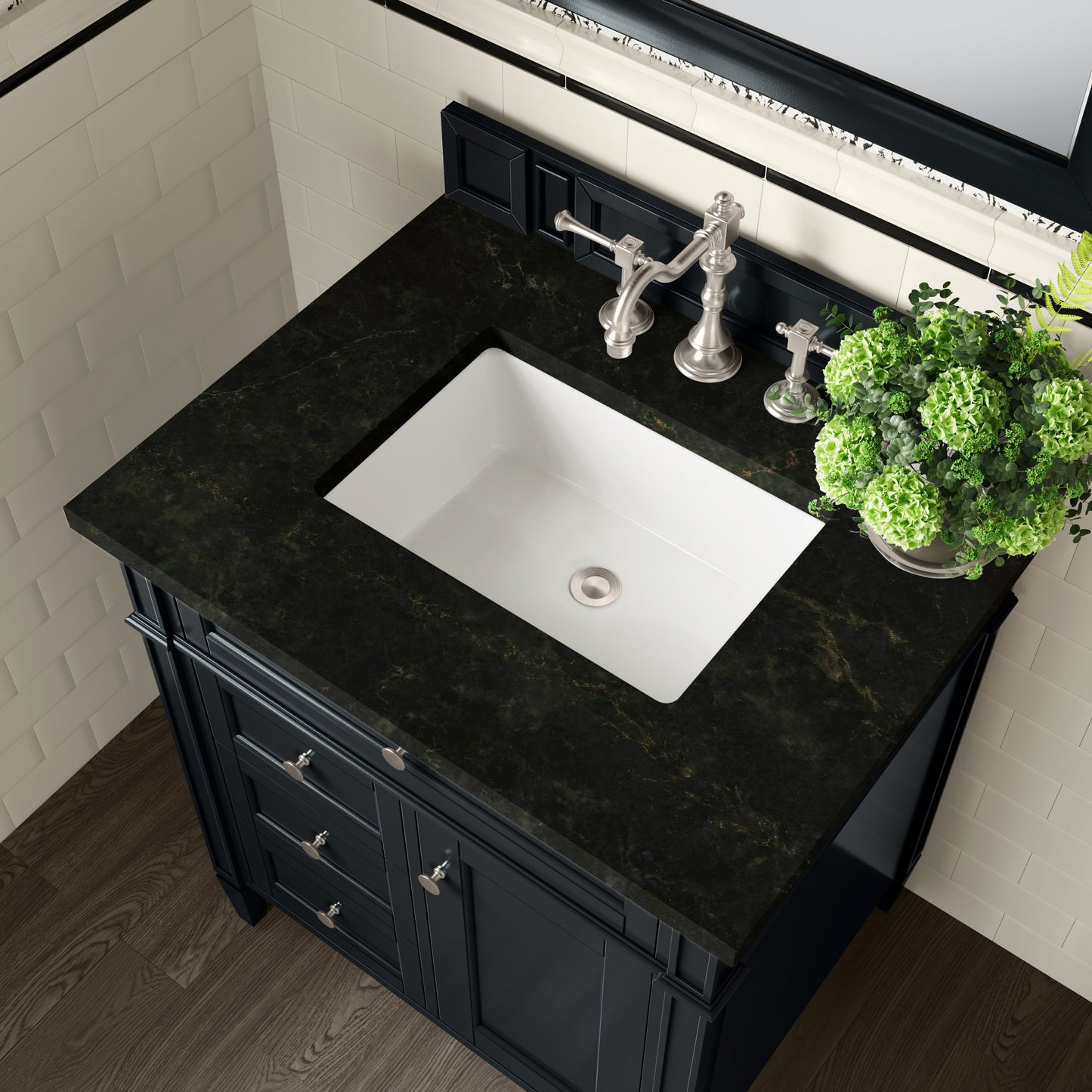 
                  
                    Brittany 30" Single Vanity in Black Onyx Single Bathroom Vanity James Martin Vanities Phantome Eclos 
                  
                