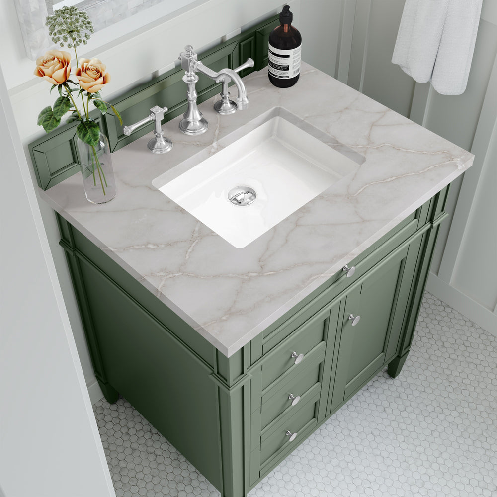 Brittany 30” Single Vanity in Smokey Celadon – James Martin Vanities