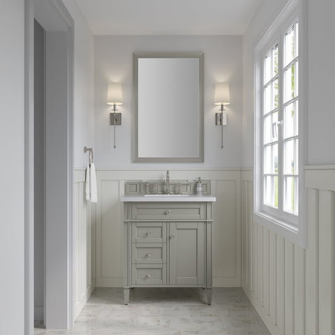Brittany 30" Single Vanity in Urban Gray Single Bathroom Vanity James Martin Vanities 