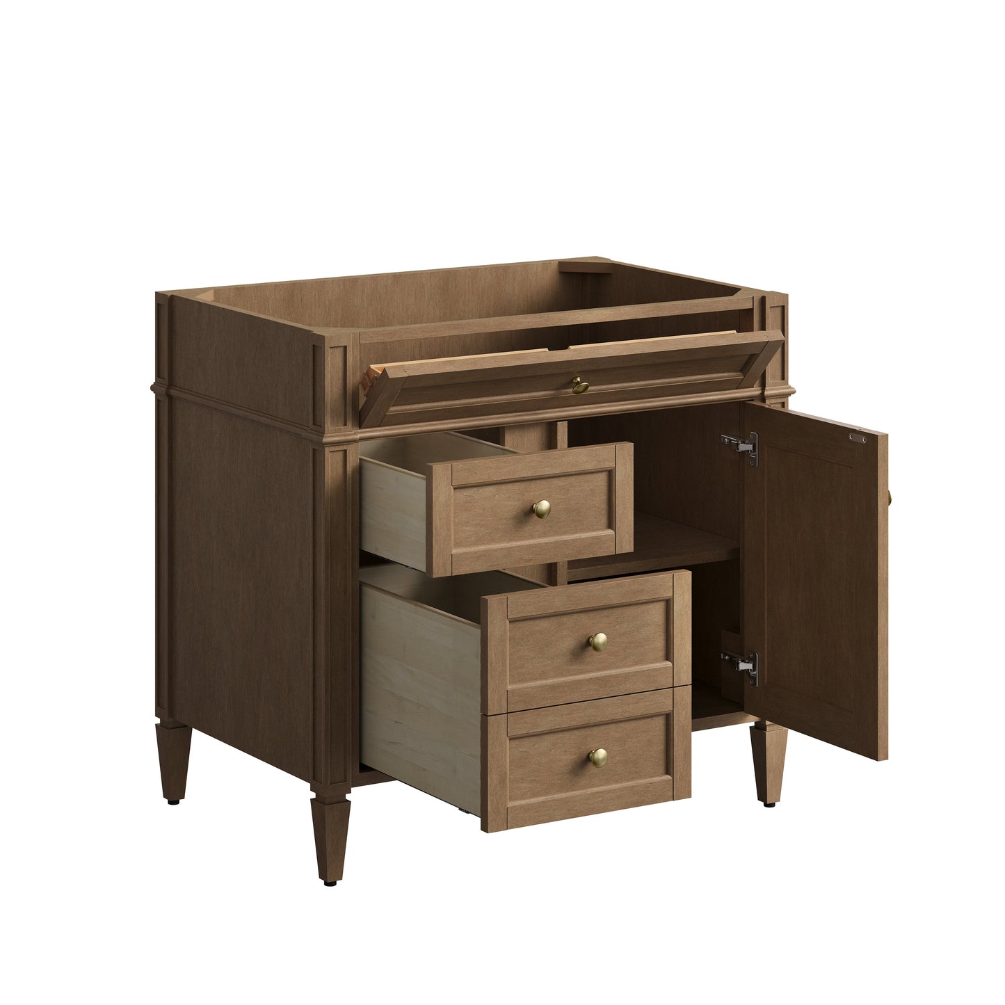 
                  
                    Brittany 36" Single Vanity in Pecan Single Bathroom Vanity James Martin Vanities 
                  
                