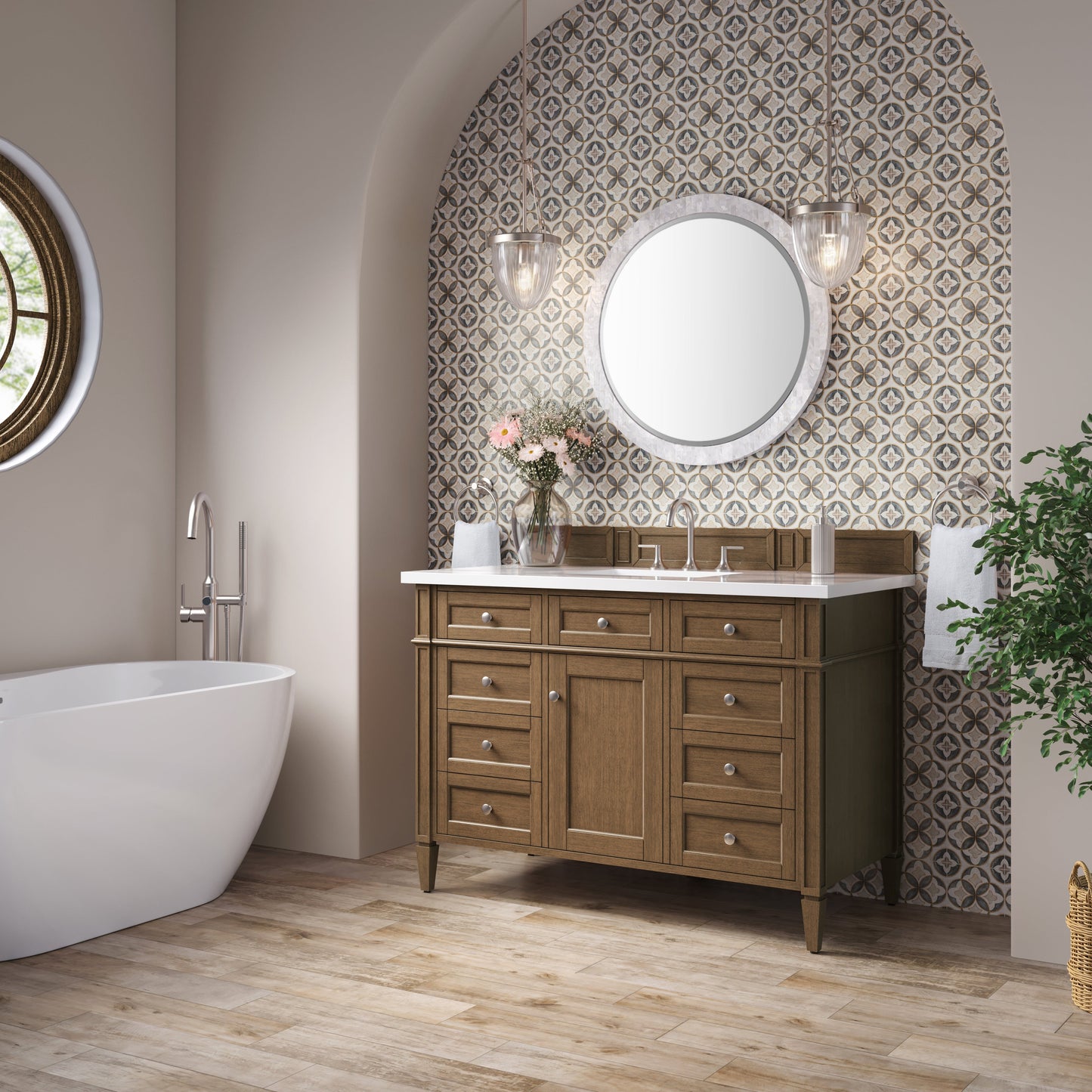 
                  
                    Brittany 48" Single Vanity in Saddle Brown Single Bathroom Vanity James Martin Vanities 
                  
                