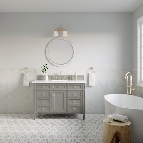 Brittany 48" Single Vanity in Urban Gray Single Bathroom Vanity James Martin Vanities 