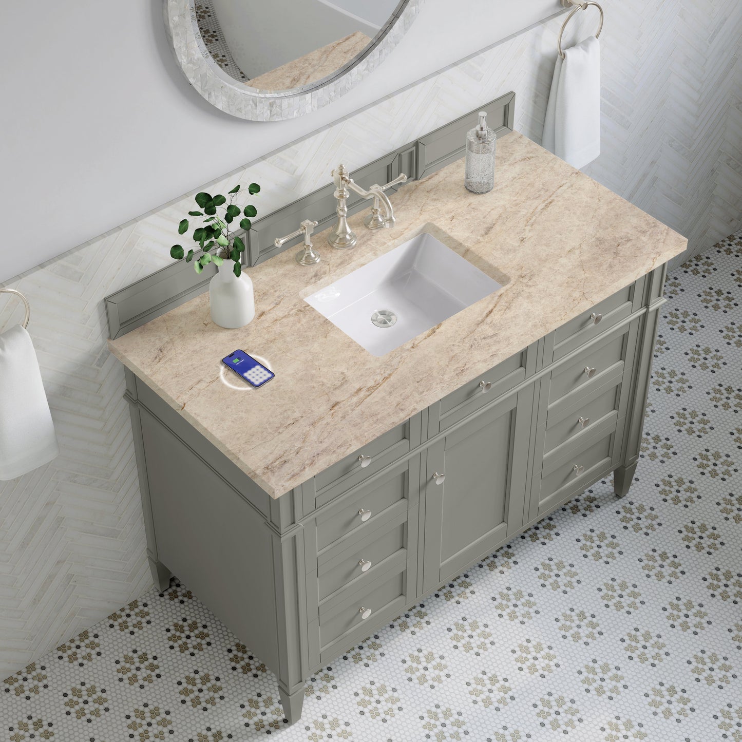 
                  
                    Brittany 48" Single Vanity in Urban Gray Single Bathroom Vanity James Martin Vanities FreePower-Enabled Tajnar Eclos 
                  
                