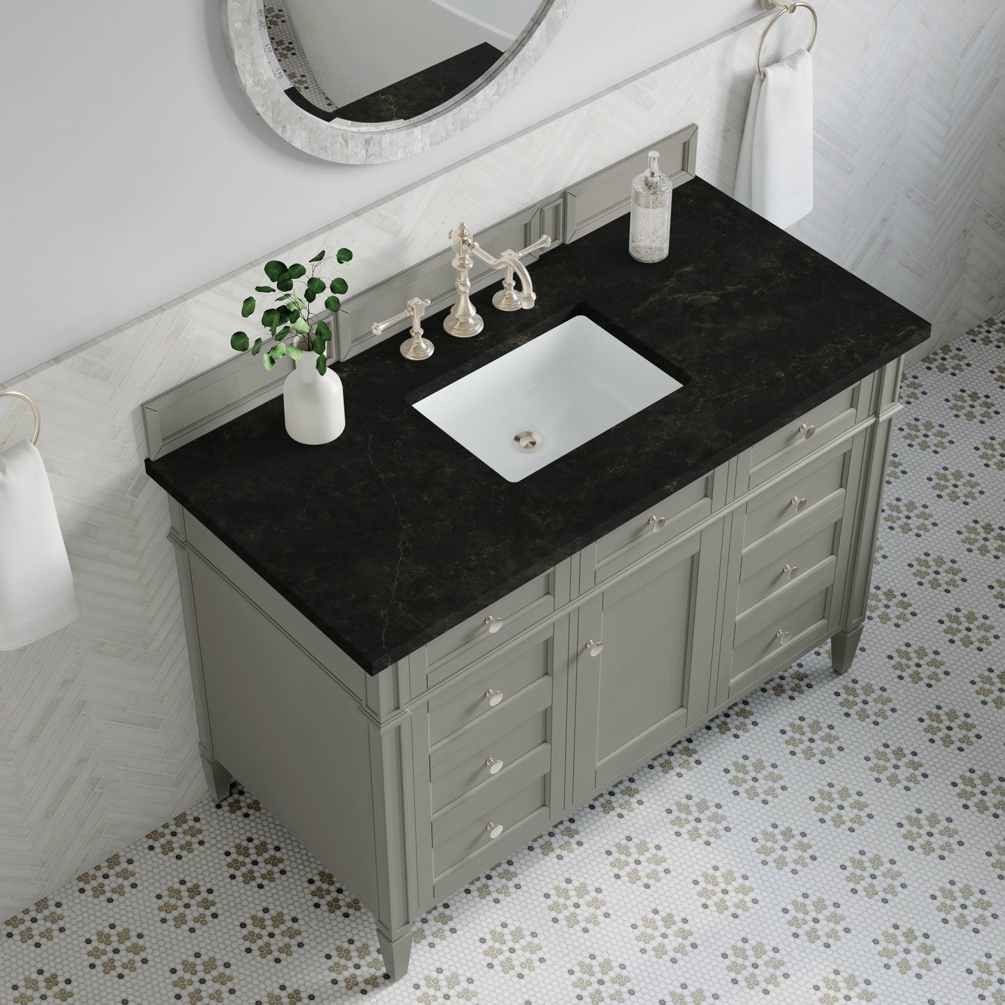 
                  
                    Brittany 48" Single Vanity in Urban Gray Single Bathroom Vanity James Martin Vanities Phantome Eclos 
                  
                