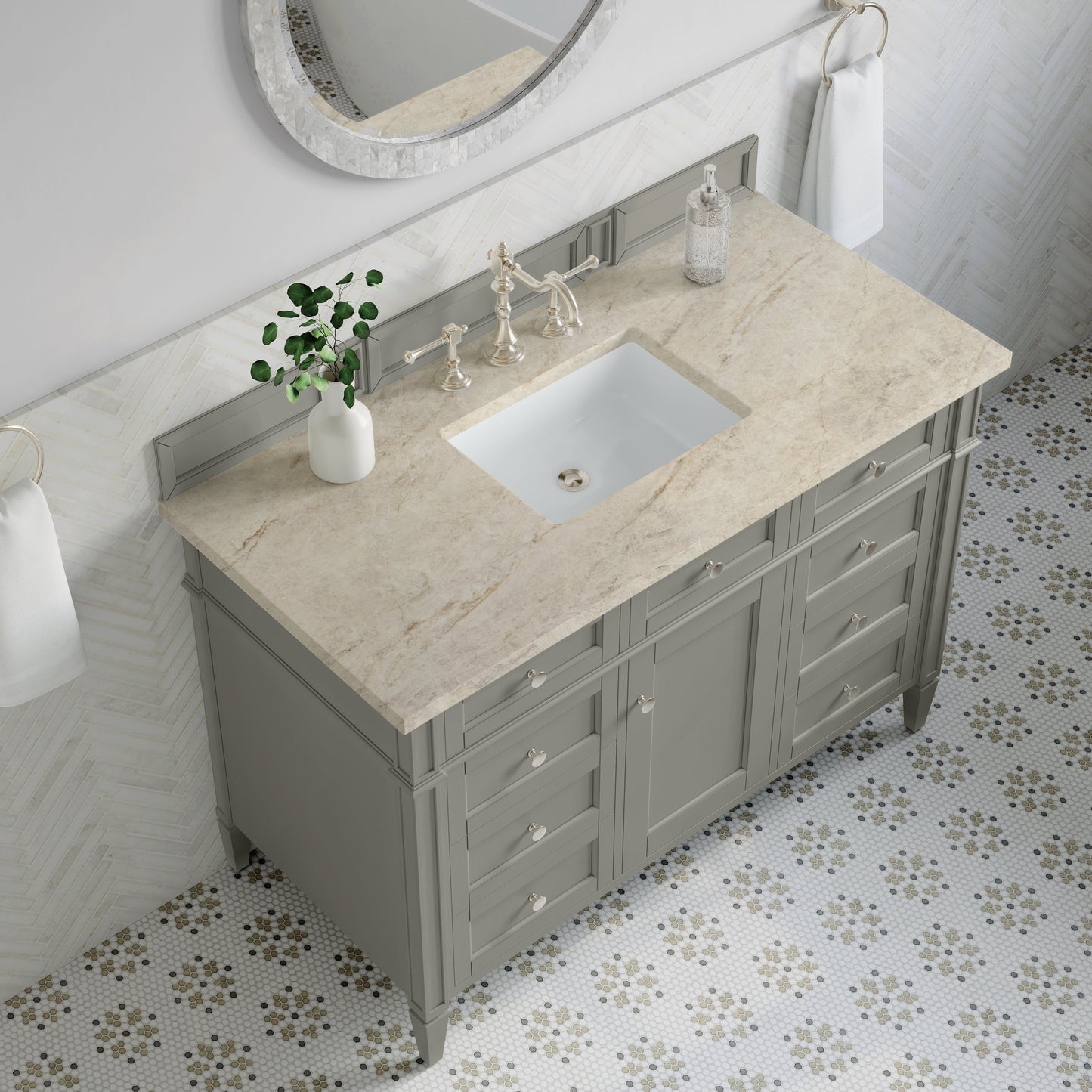 
                  
                    Brittany 48" Single Vanity in Urban Gray Single Bathroom Vanity James Martin Vanities Tajnar Eclos 
                  
                