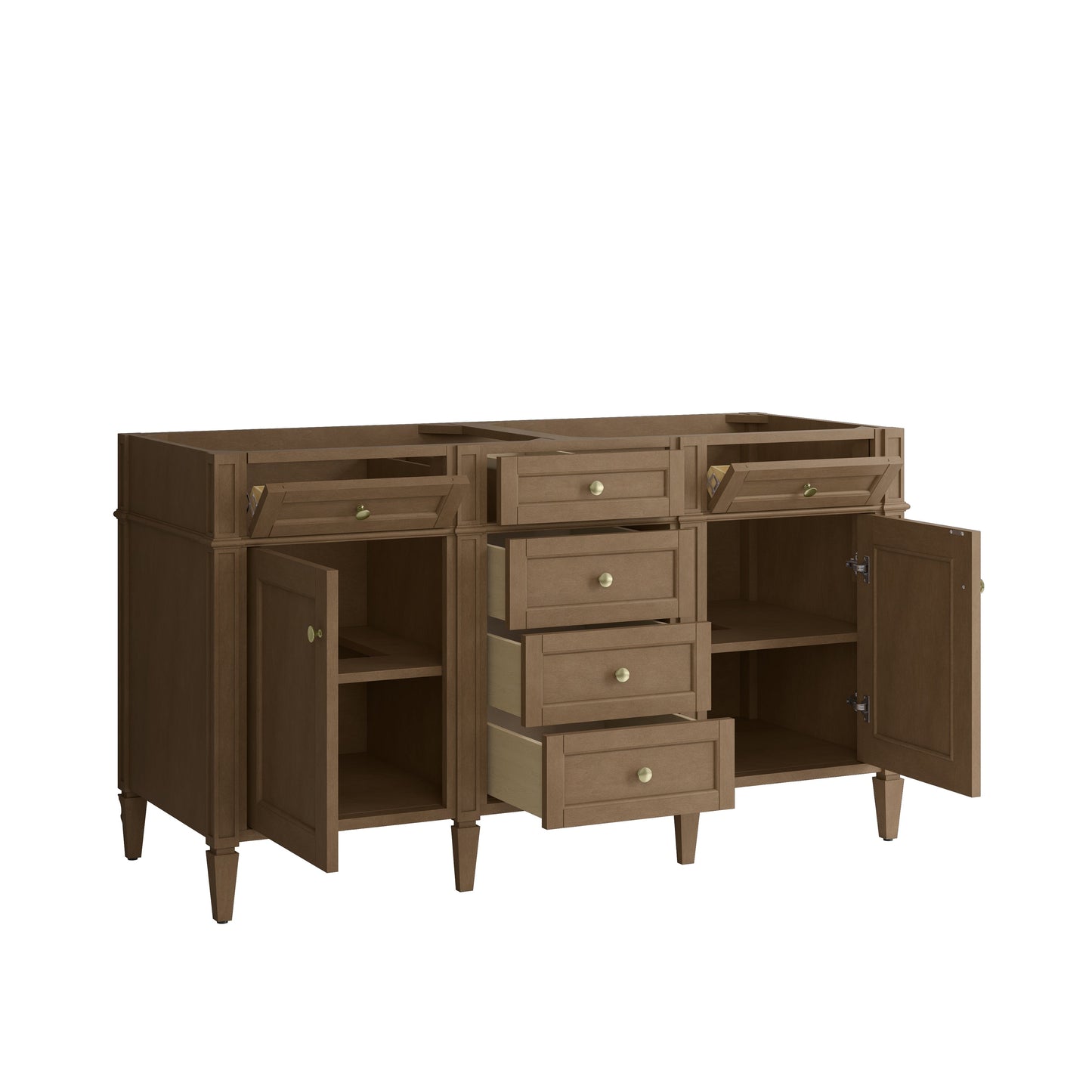 
                  
                    Brittany 60" Double Vanity in Pecan Double bathroom Vanity James Martin Vanities 
                  
                