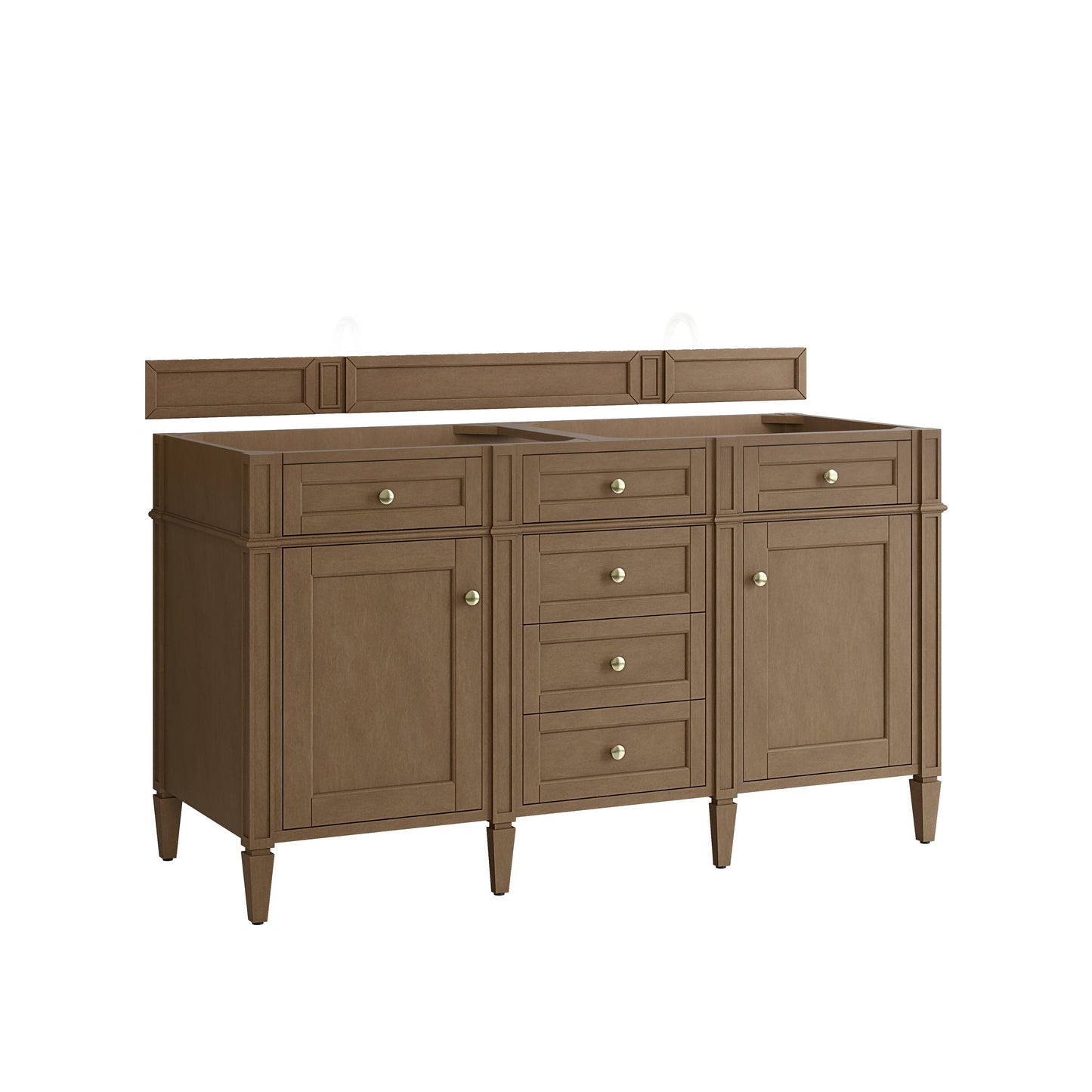 
                  
                    Brittany 60" Double Vanity in Pecan Double bathroom Vanity James Martin Vanities 
                  
                