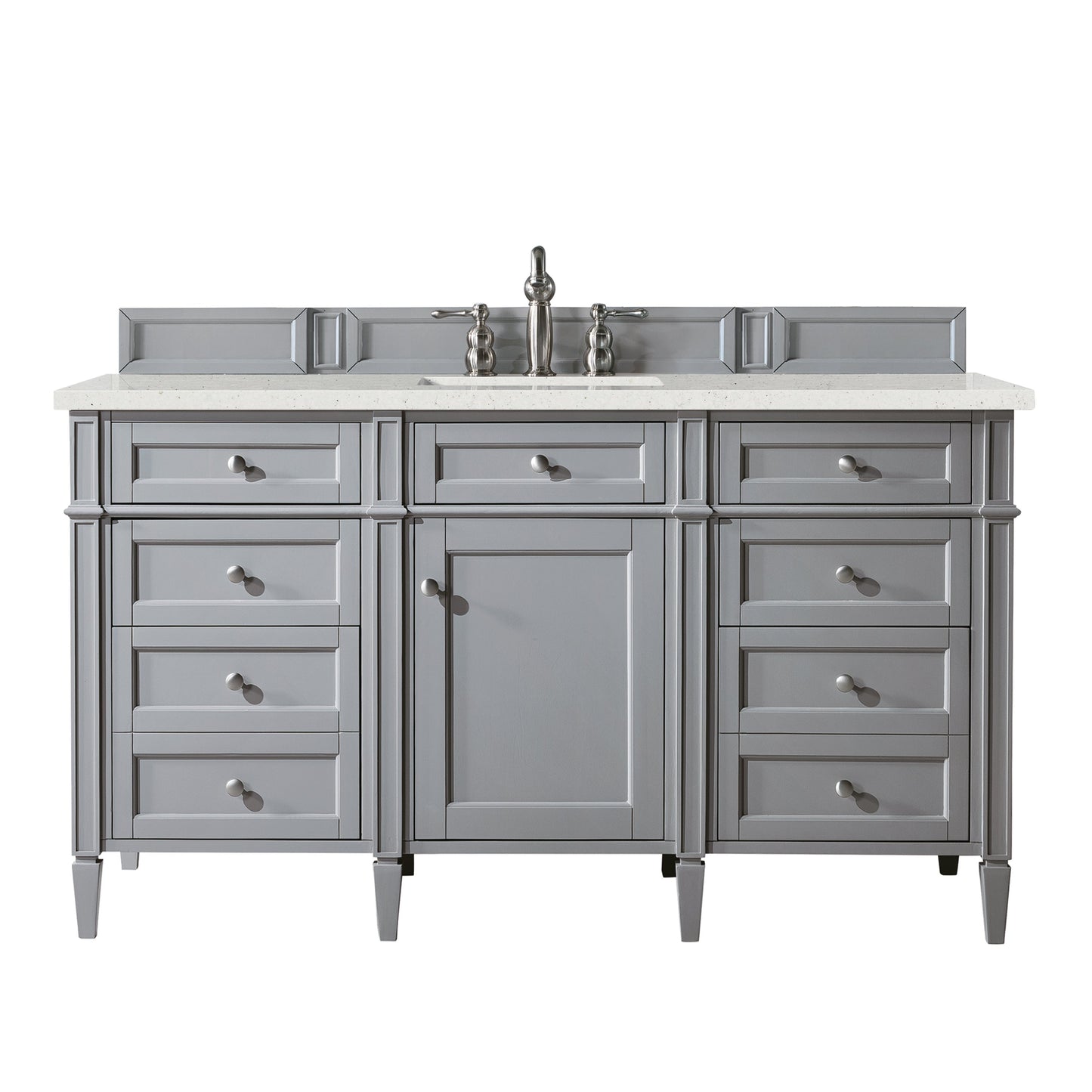 
                  
                    Brittany 60" Single Bathroom Vanity in Urban Gray Single Bathroom Vanity James Martin Vanities Lime Delight Silestone 
                  
                