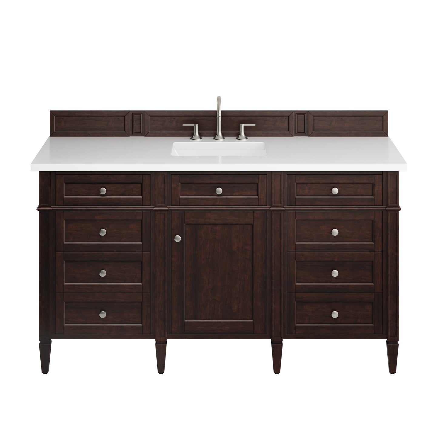 
                  
                    Brittany 60" Single Vanity in Burnished Mahogany Single Bathroom Vanity James Martin Vanities 
                  
                