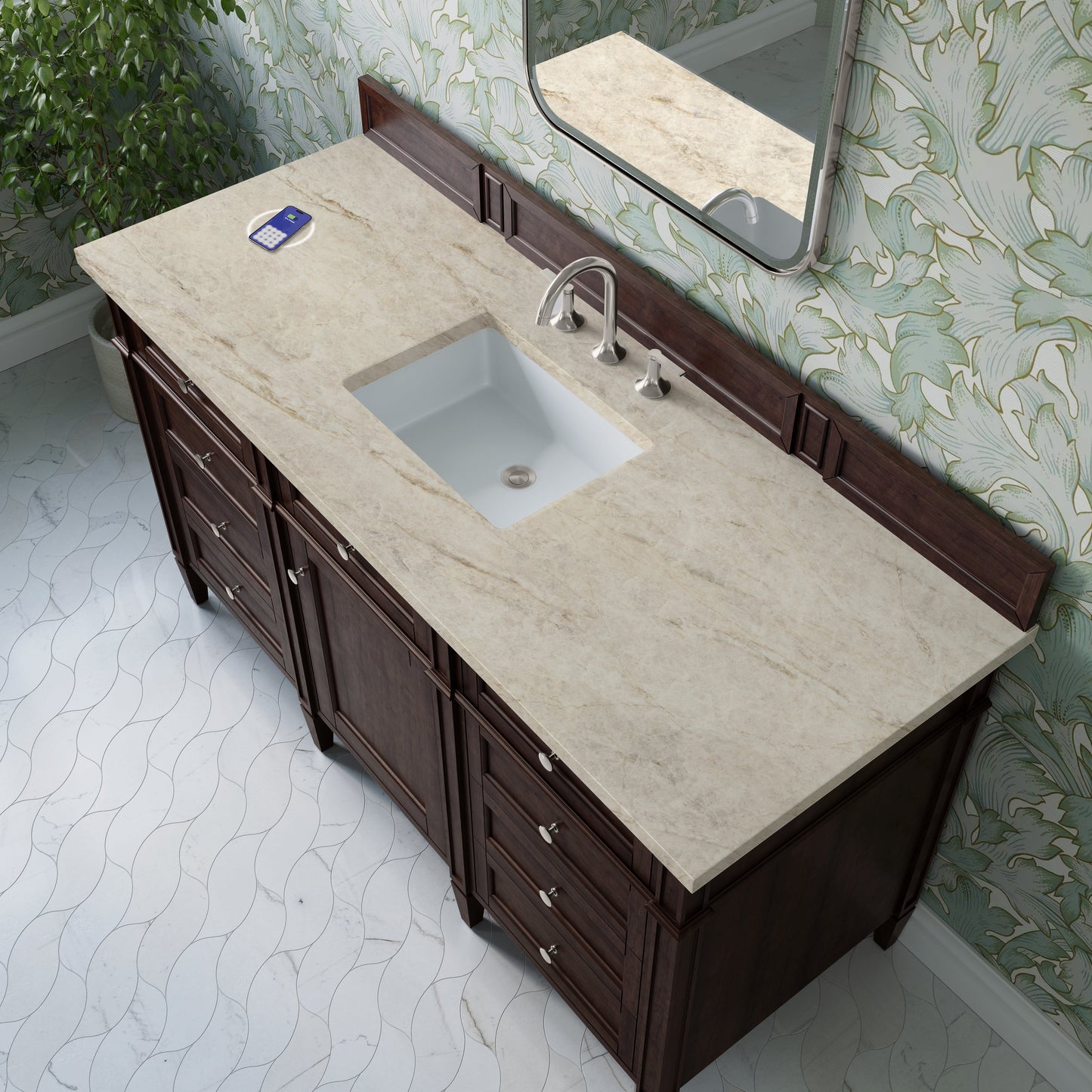 
                  
                    Brittany 60" Single Vanity in Burnished Mahogany Single Bathroom Vanity James Martin Vanities FreePower-Enabled Tajnar Eclos 
                  
                