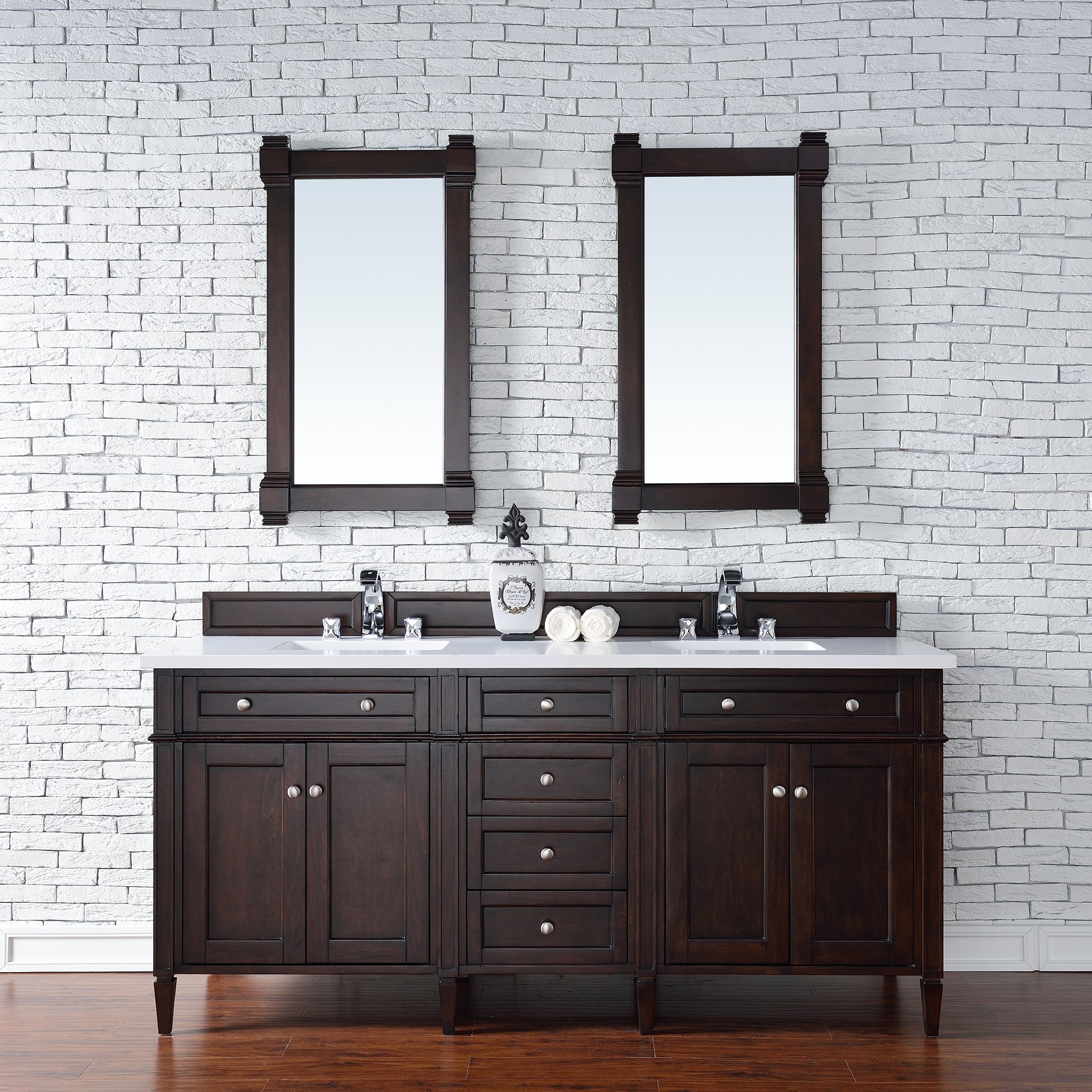Brittany 72” Double Vanity - Burnished Mahogany