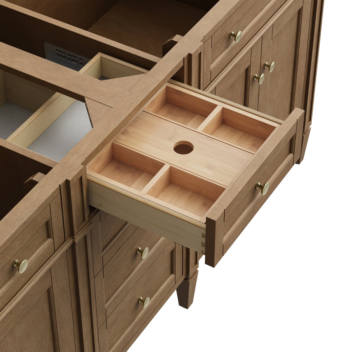 
                  
                    Brittany 72" Double Vanity in Pecan Double bathroom Vanity James Martin Vanities 
                  
                
