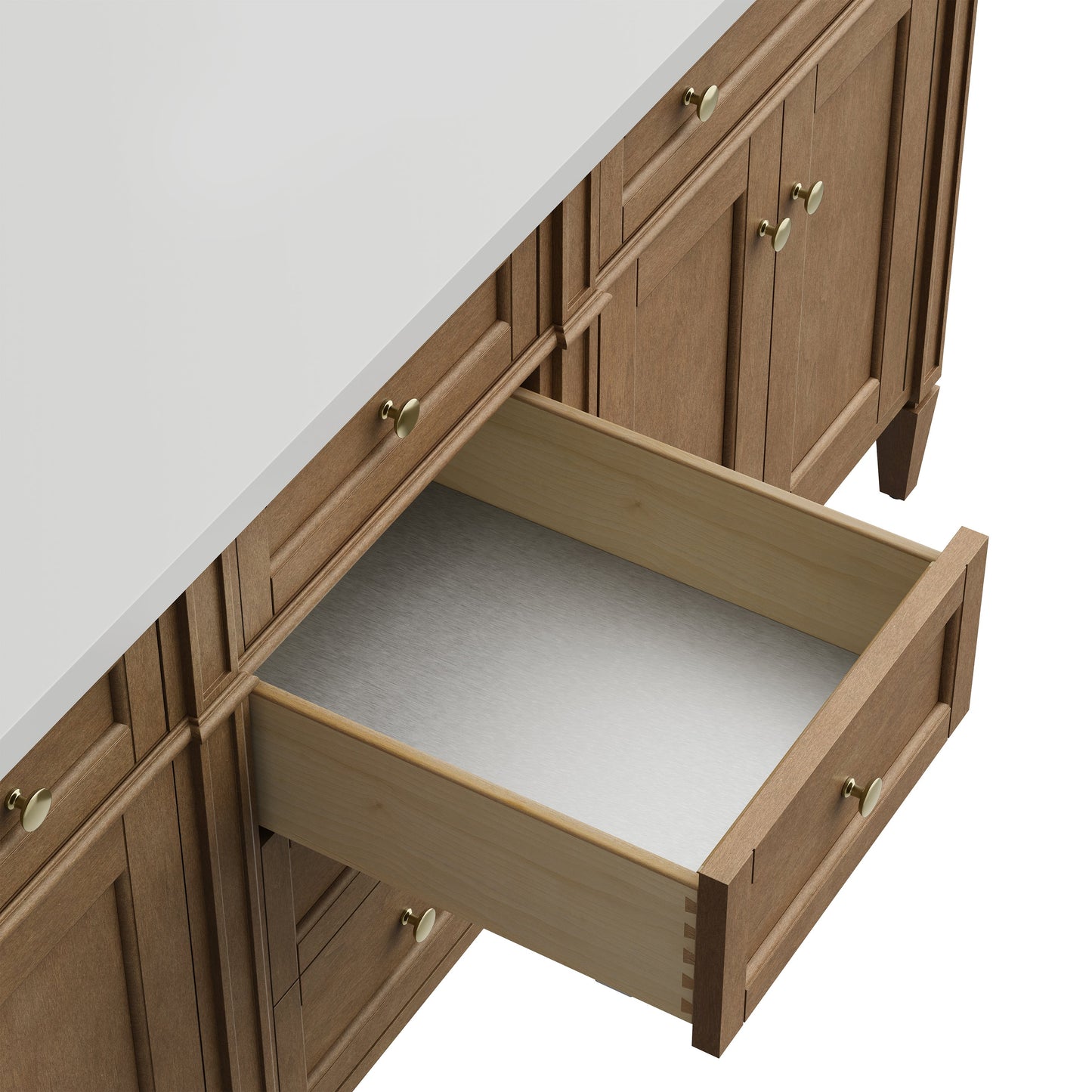 
                  
                    Brittany 72" Double Vanity in Pecan Double bathroom Vanity James Martin Vanities 
                  
                