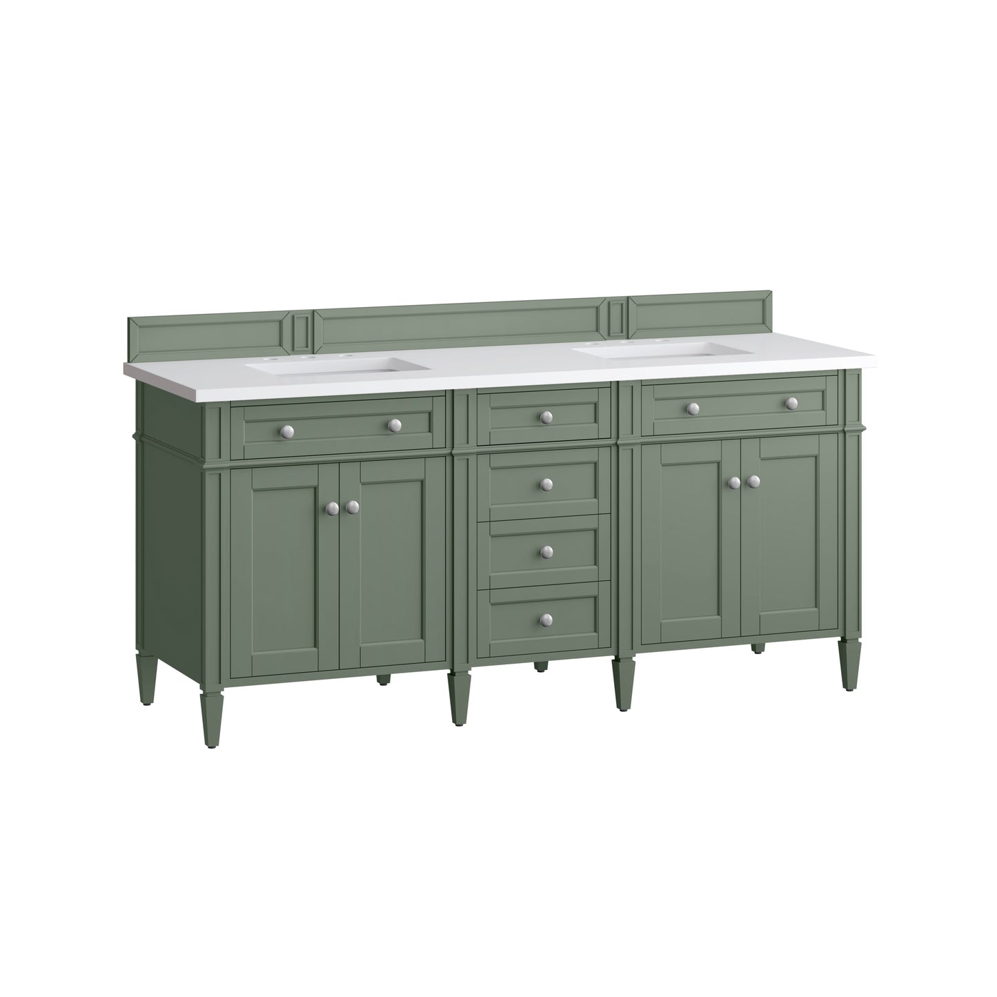 
                  
                    Brittany 72" Double Vanity in Smokey Celadon Double bathroom Vanity James Martin Vanities 
                  
                