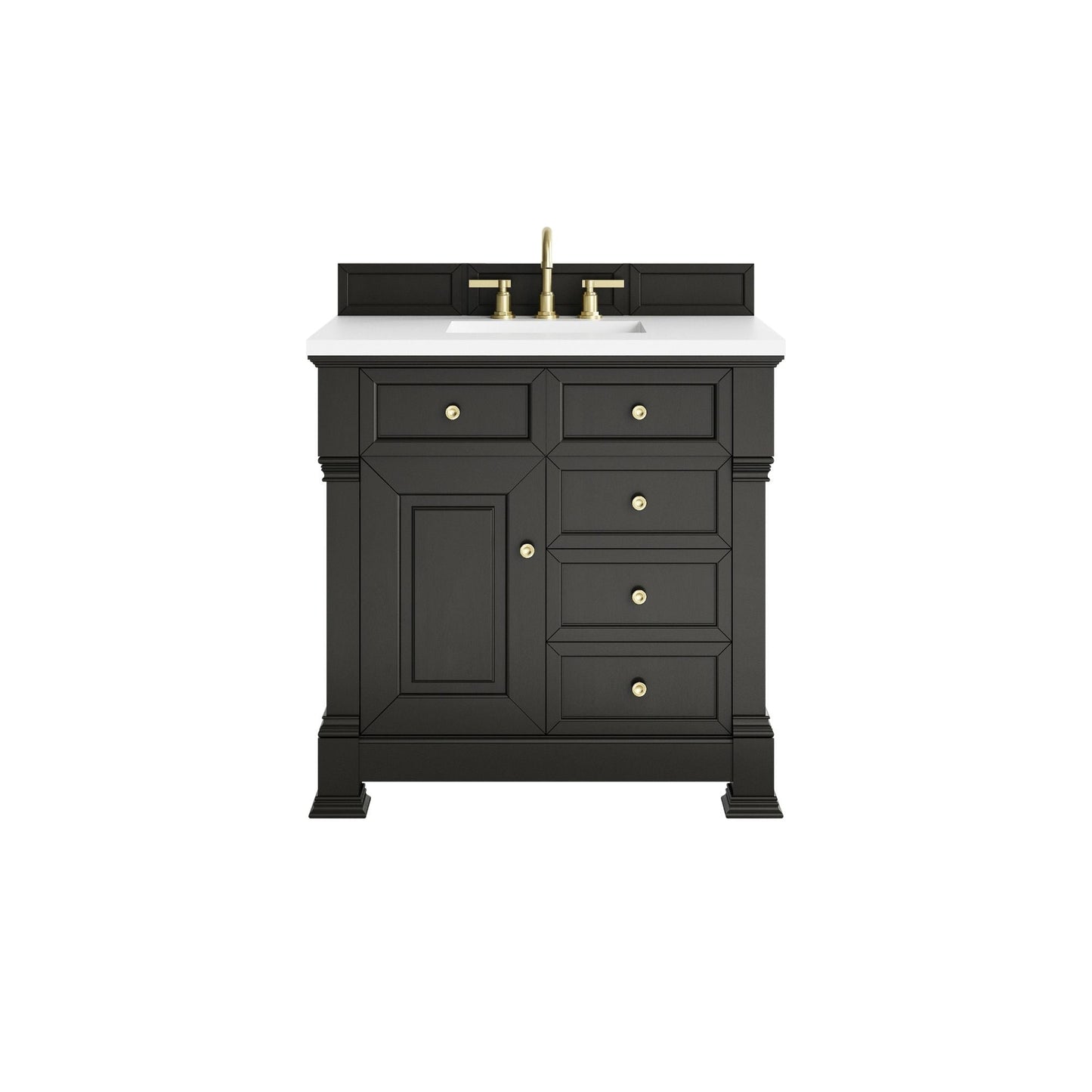 
                  
                    Brookfield 36" Single Vanity in Black Onyx Single Bathroom Vanity James Martin Vanities 
                  
                