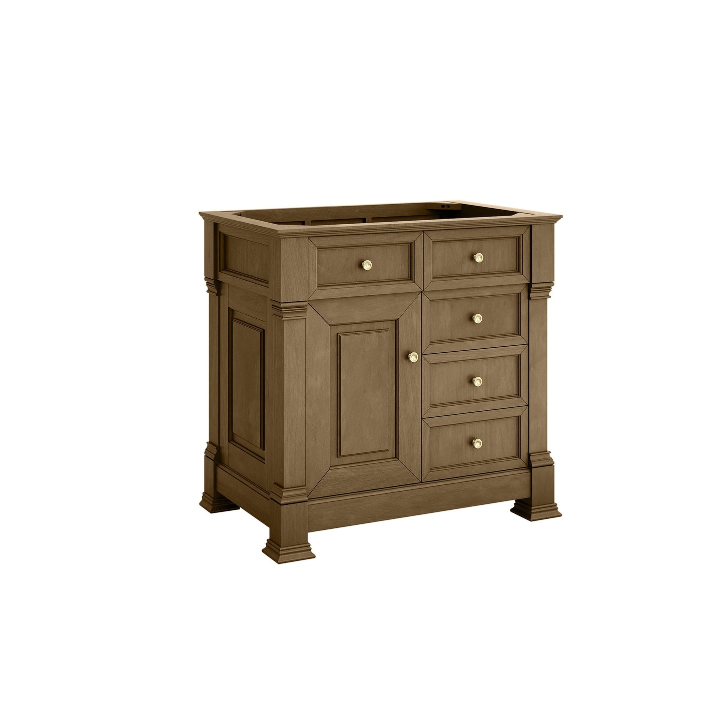 
                  
                    Brookfield 36" Single Vanity in Honey Oak Single Bathroom Vanity James Martin Vanities Select Your Top 
                  
                