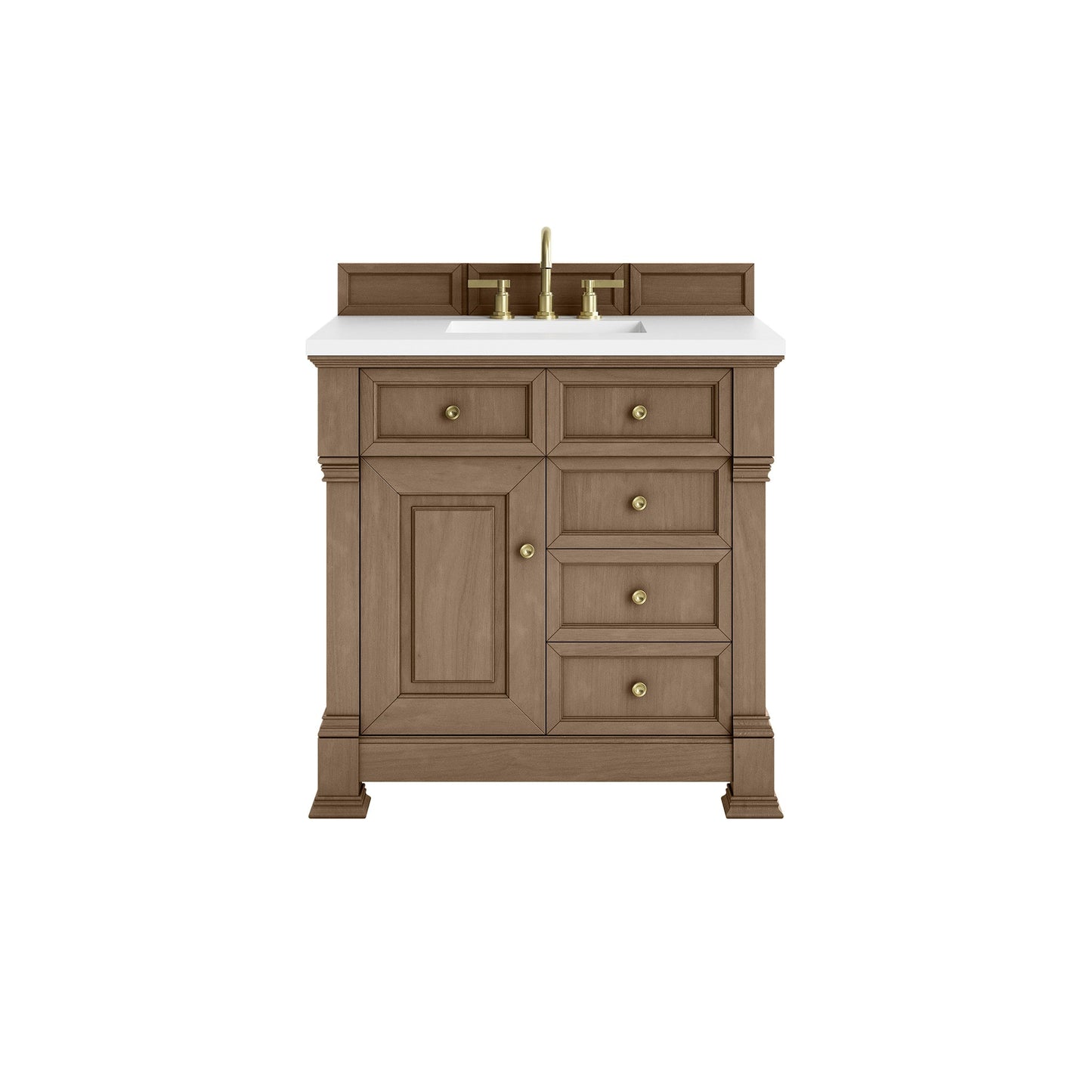
                  
                    Brookfield 36" Single Vanity in Pecan Single Bathroom Vanity James Martin Vanities 
                  
                