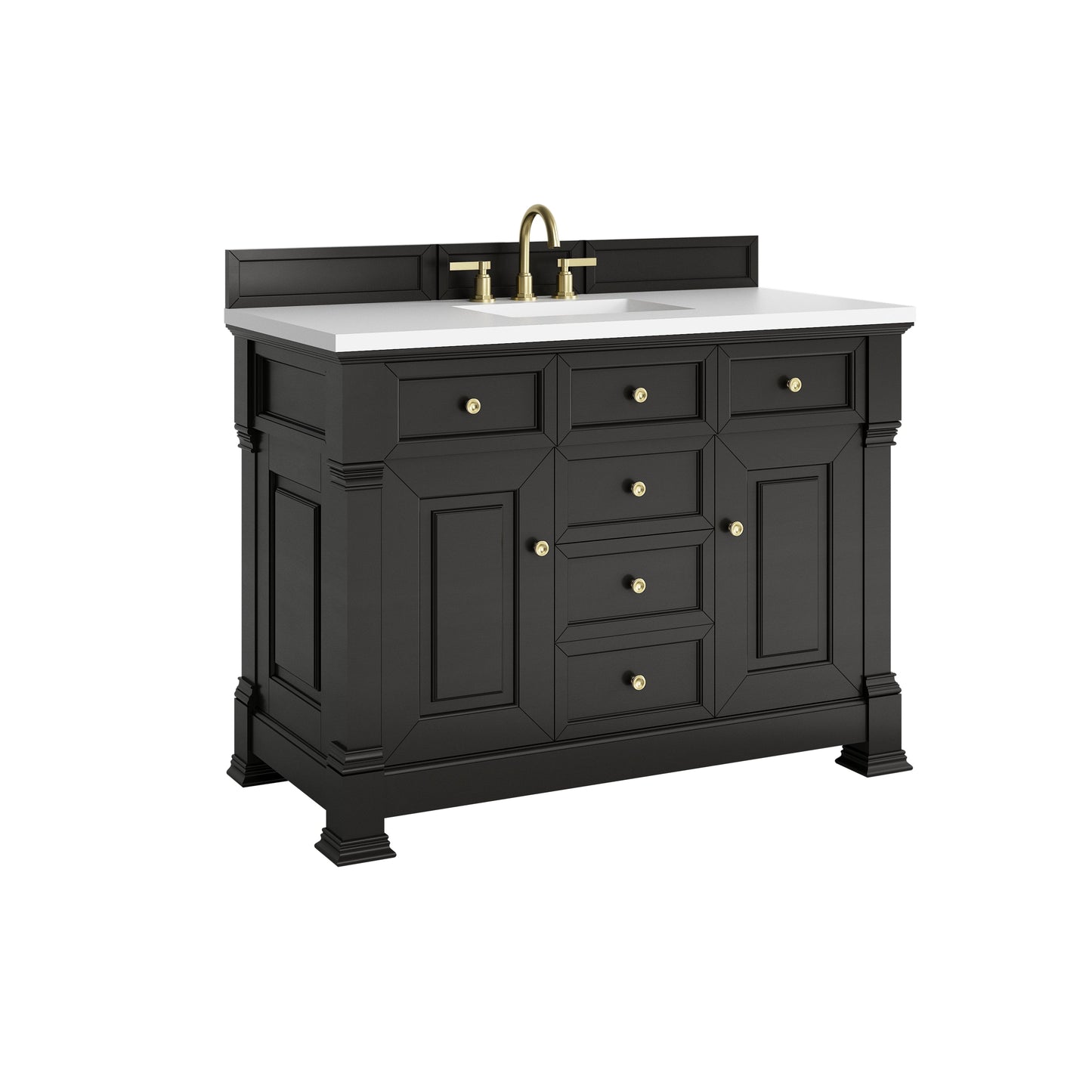 
                  
                    Brookfield 48" Single Vanity in Black Onyx Single Bathroom Vanity James Martin Vanities 
                  
                