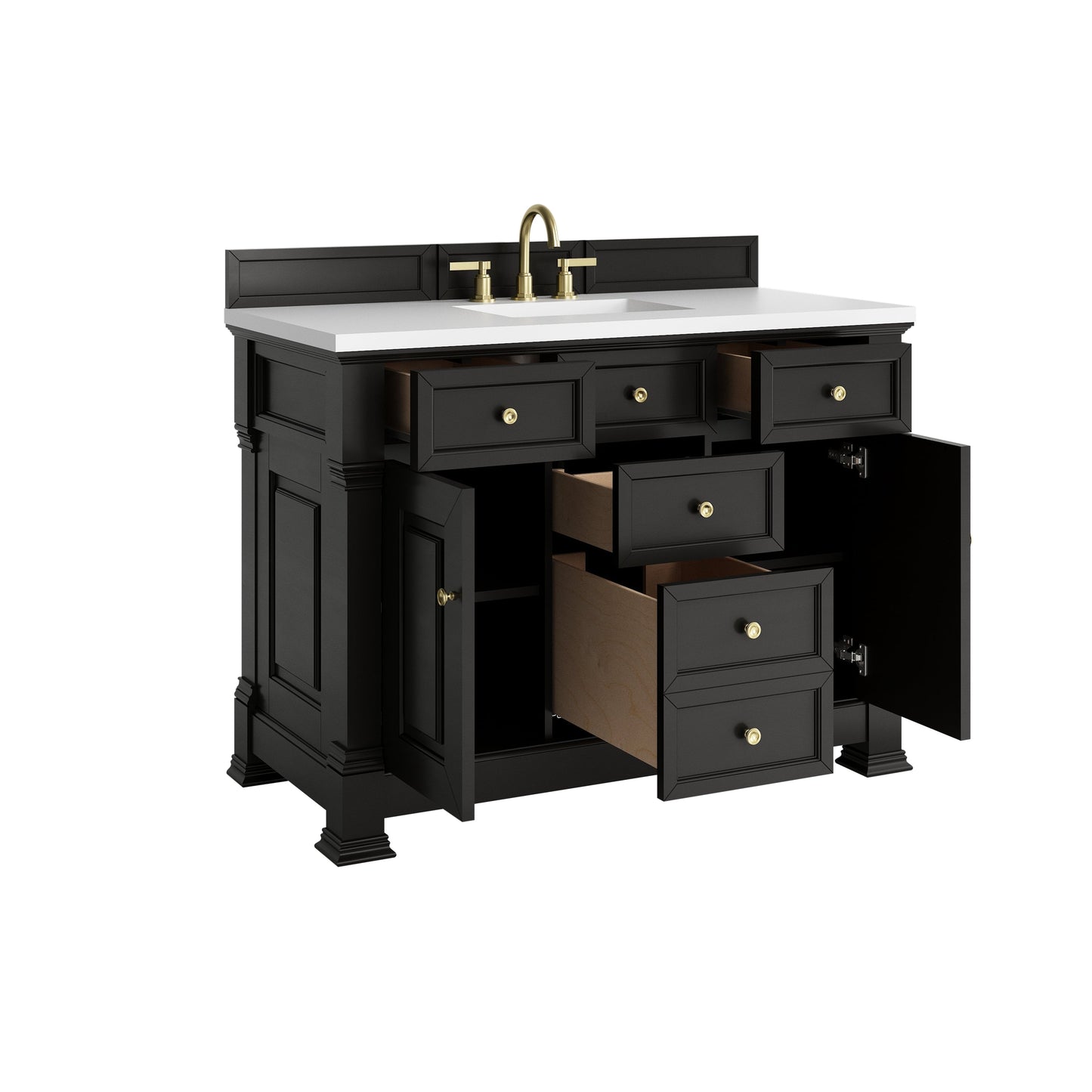 
                  
                    Brookfield 48" Single Vanity in Black Onyx Single Bathroom Vanity James Martin Vanities 
                  
                