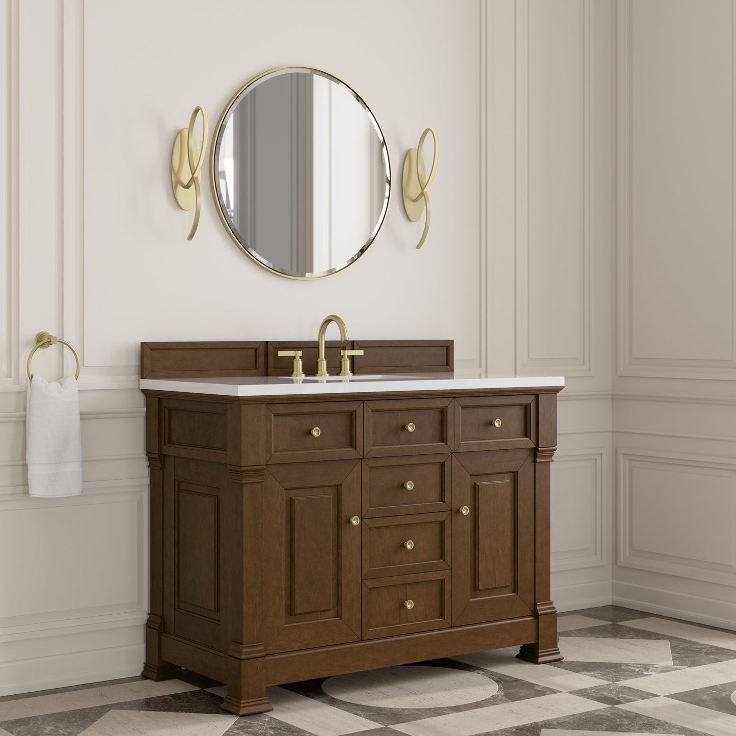 
                  
                    Brookfield 48" Single Vanity in Honey Oak Single Bathroom Vanity James Martin Vanities 
                  
                