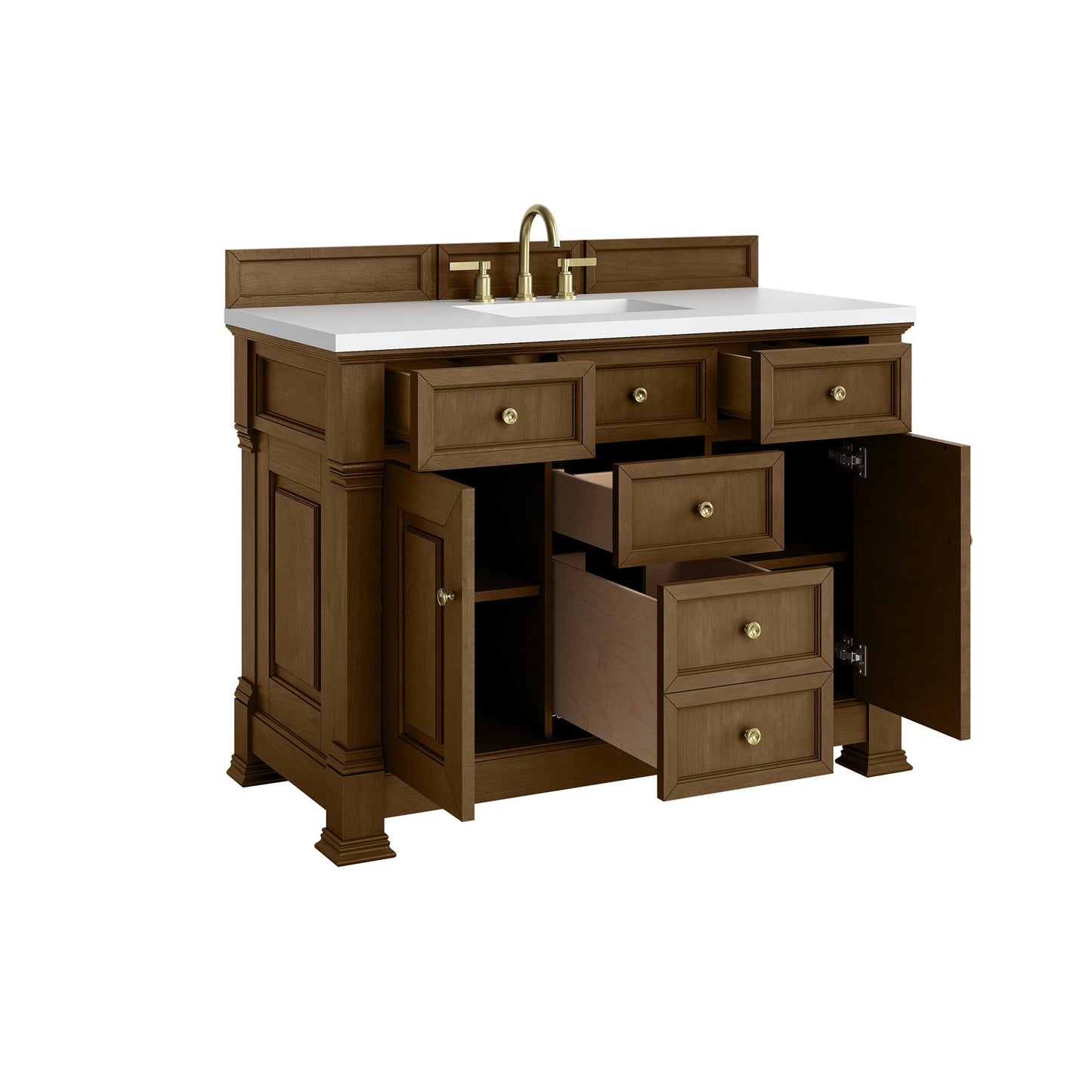 
                  
                    Brookfield 48" Single Vanity in Honey Oak Single Bathroom Vanity James Martin Vanities 
                  
                