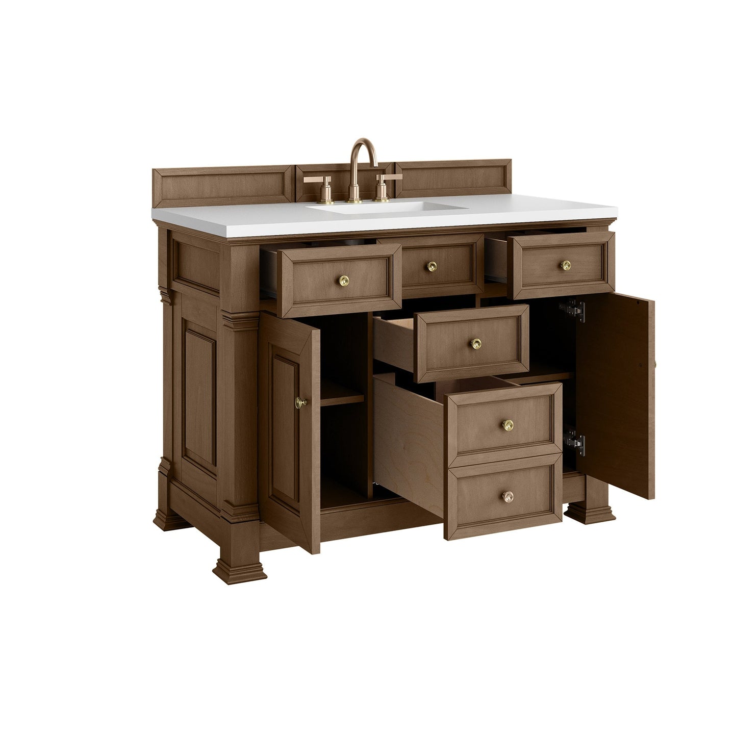 
                  
                    Brookfield 48" Single Vanity in Pecan Single Bathroom Vanity James Martin Vanities 
                  
                