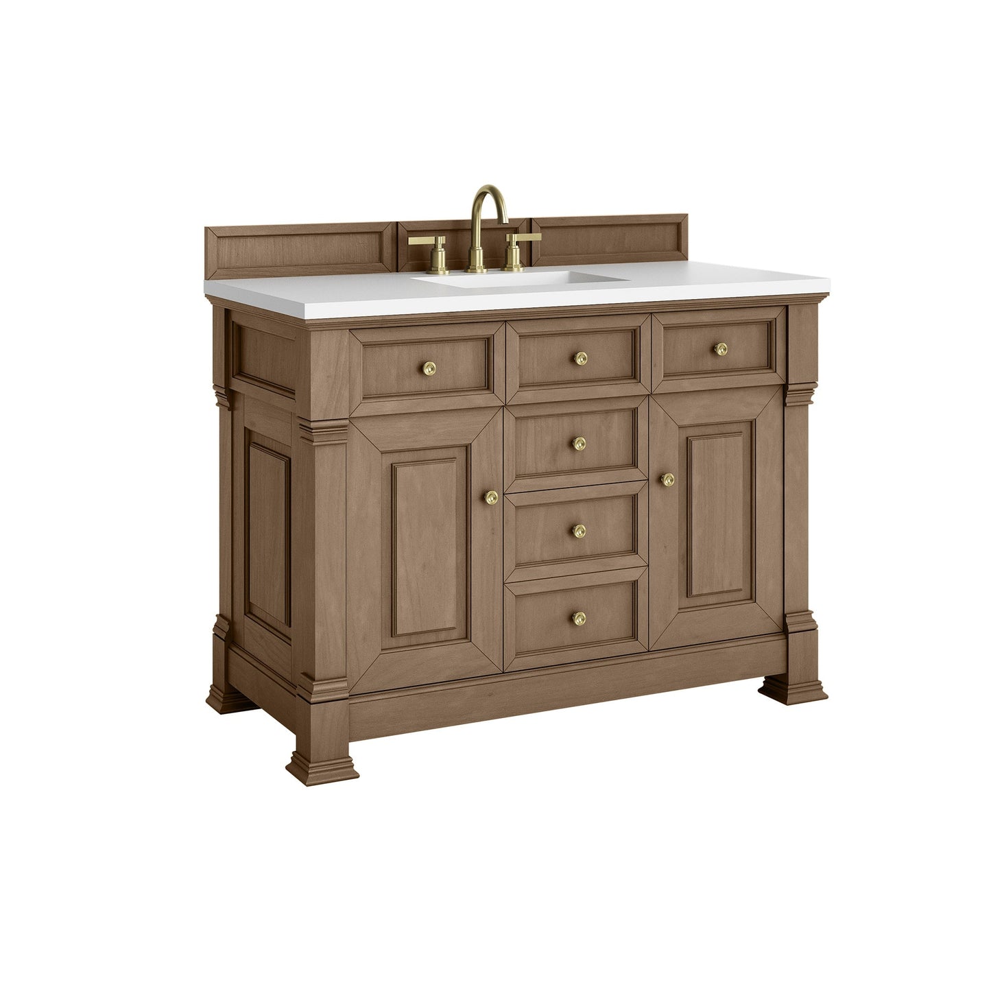 
                  
                    Brookfield 48" Single Vanity in Pecan Single Bathroom Vanity James Martin Vanities 
                  
                