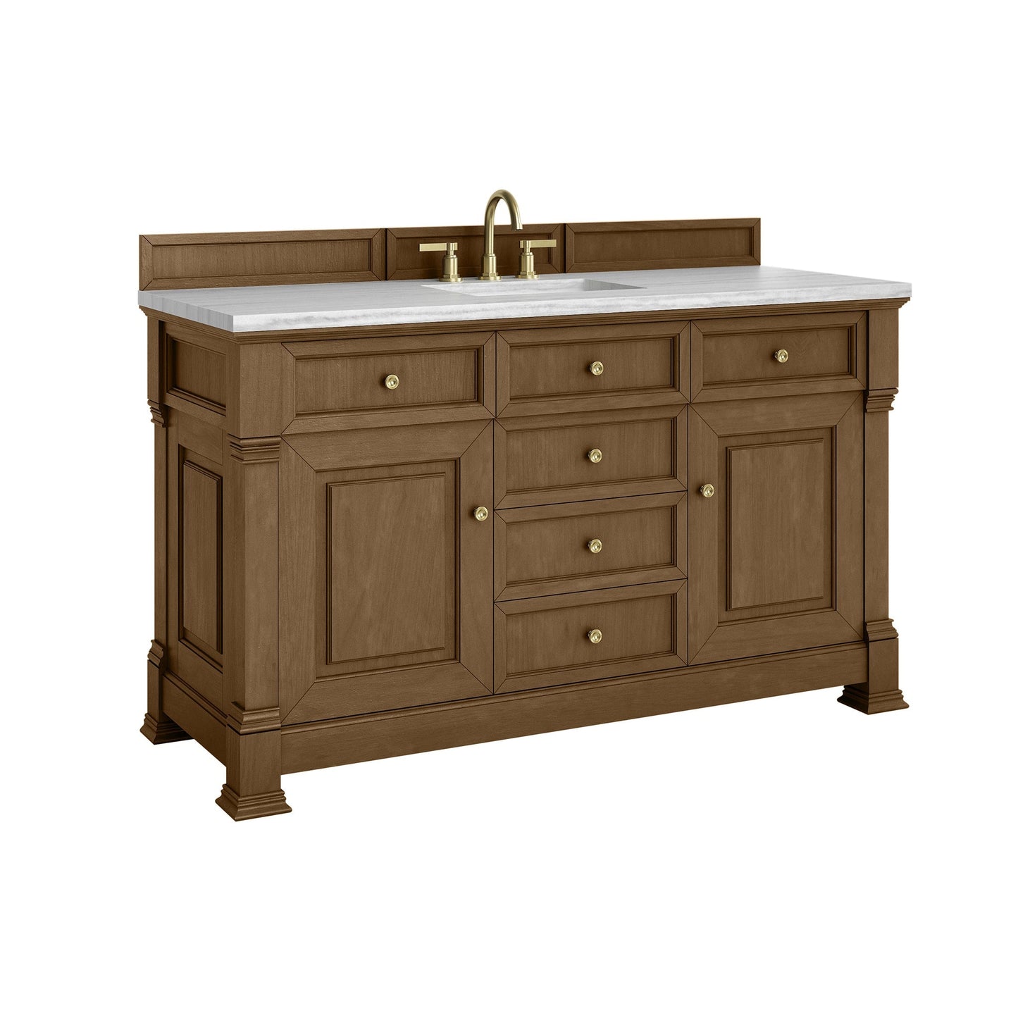 
                  
                    Brookfield 60" Single Vanity in Honey Oak Single Bathroom Vanity James Martin Vanities 
                  
                